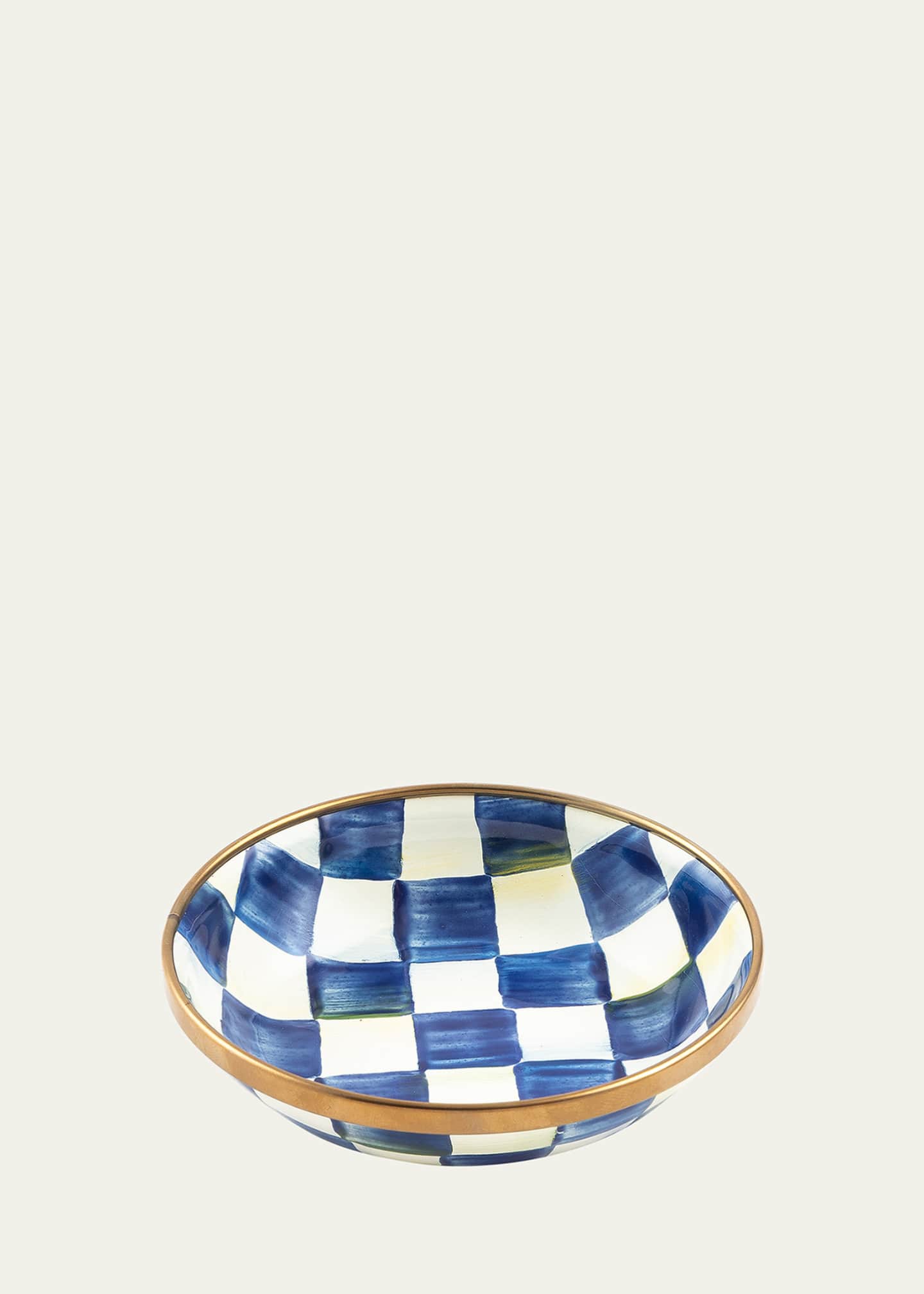 MacKenzie-Childs Royal Check Enamel Dipping Bowl