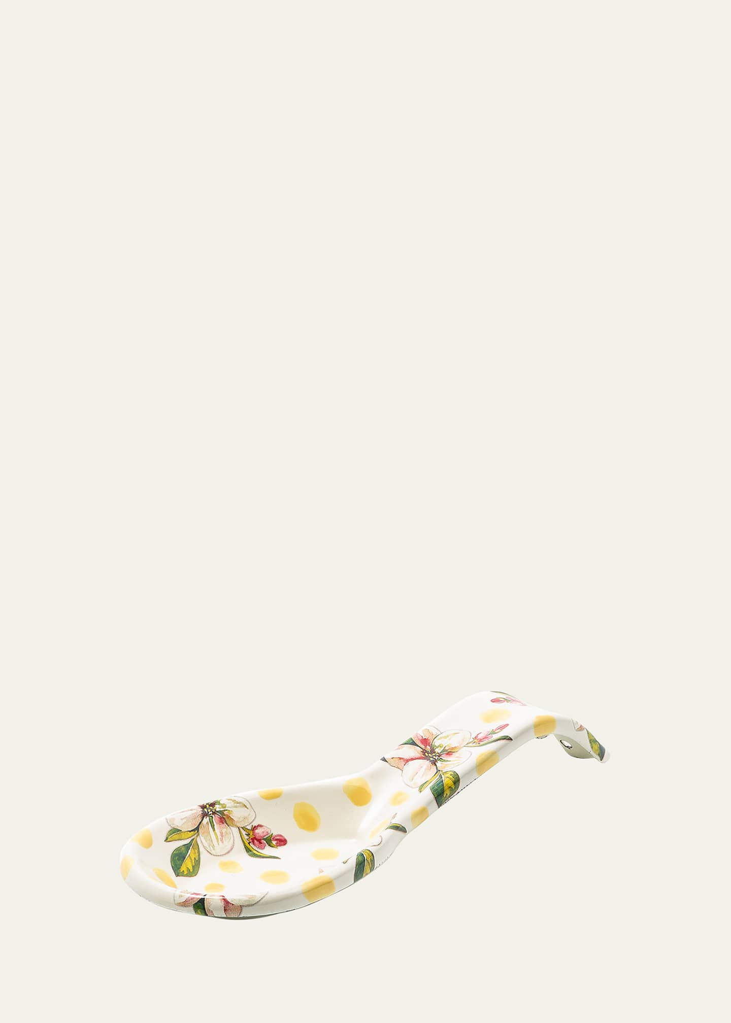 MacKenzie-Childs Wildflowers Yellow Enamel Spoon Rest Image 1 of 2