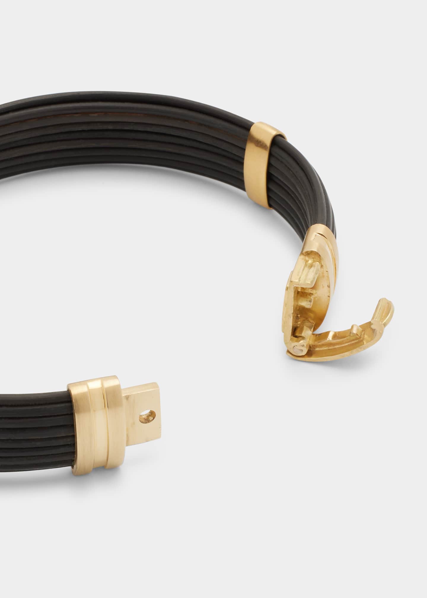 ZADEH Men's 18K Gold Horn Brant Cuff Bracelet