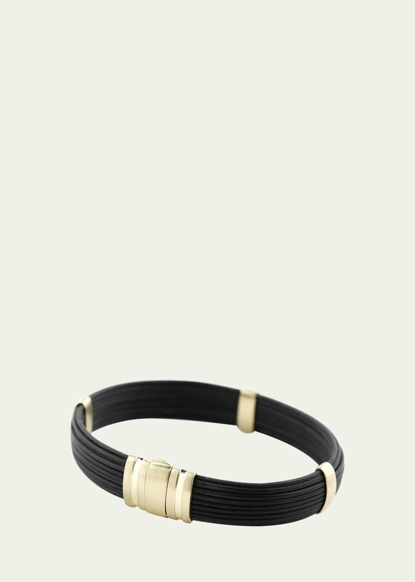 ZADEH Men s 18K Gold Horn Brant Cuff Bracelet