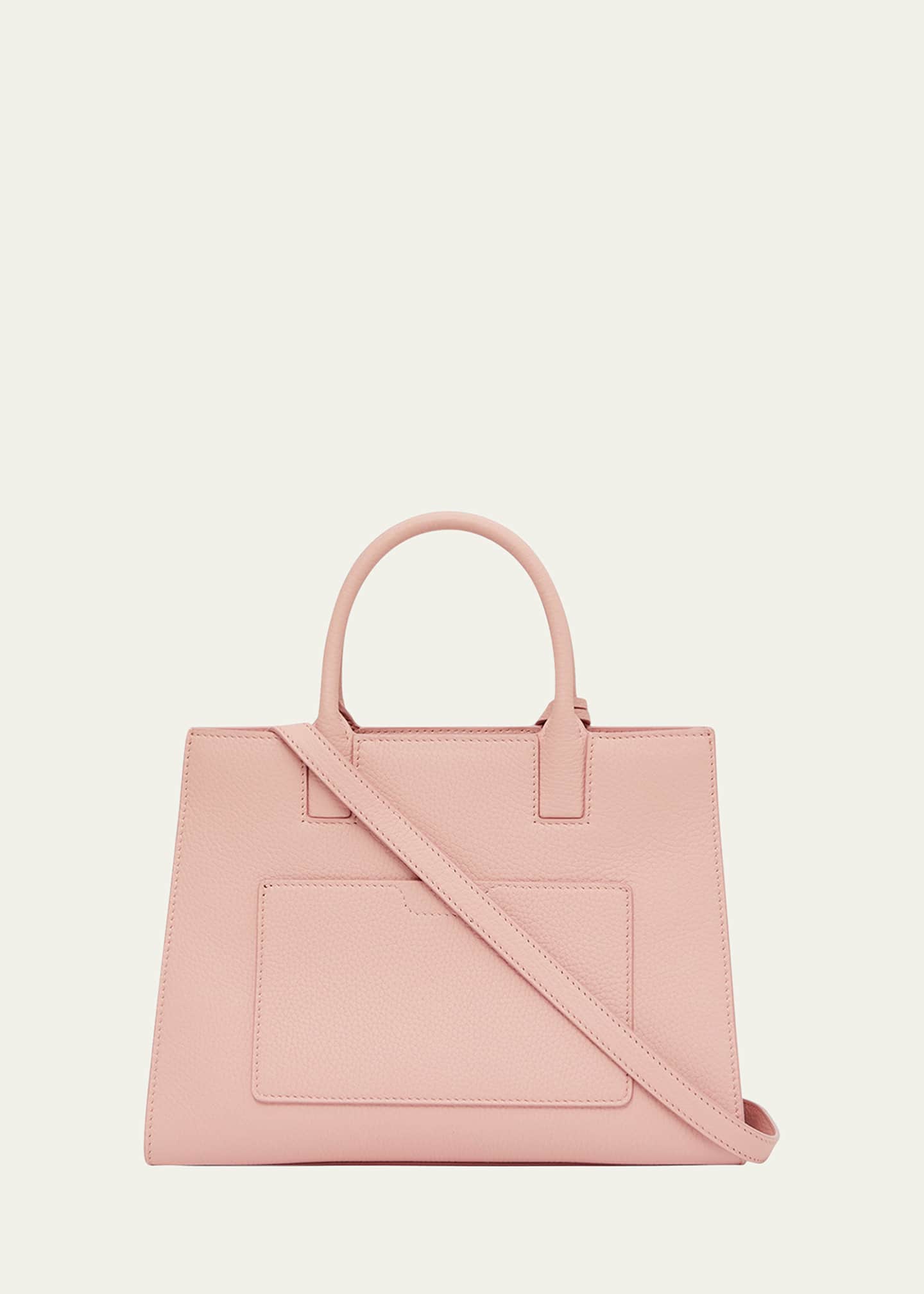 Burberry Frances TB Grainy Leather Satchel Bag Bergdorf Goodman