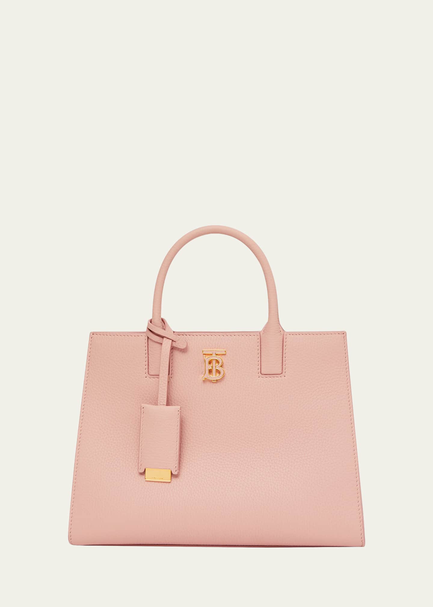 Burberry Frances TB Grainy Leather Satchel Bag Bergdorf Goodman