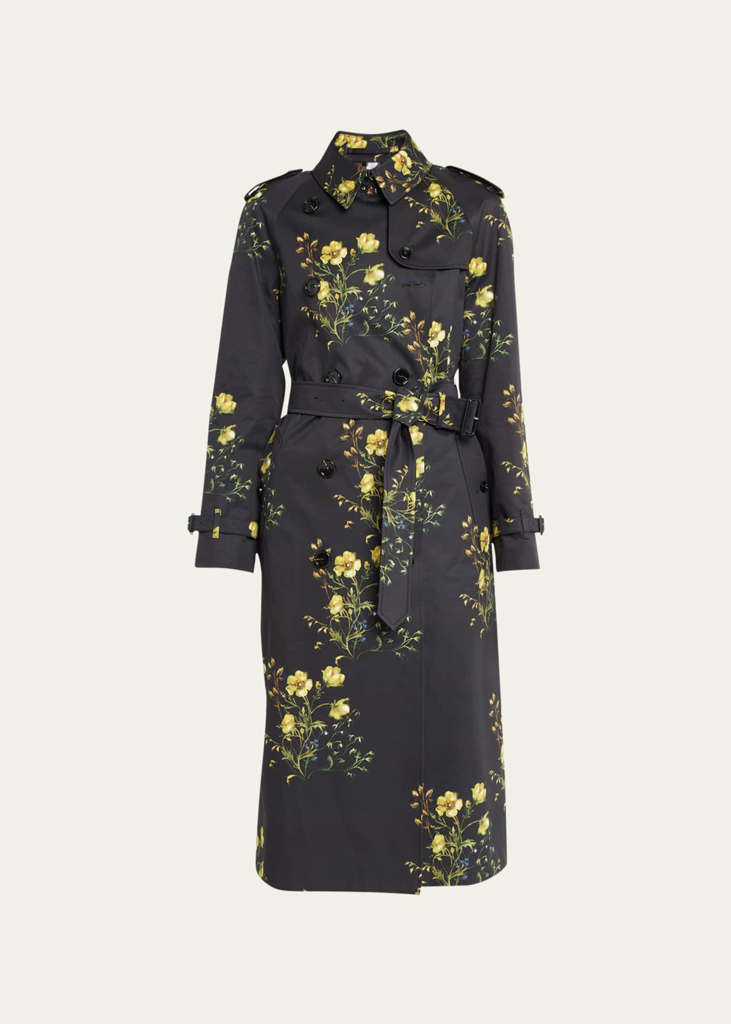 Burberry Waterloo Exclusive FloralPrinted Trench Coat Bergdorf Goodman