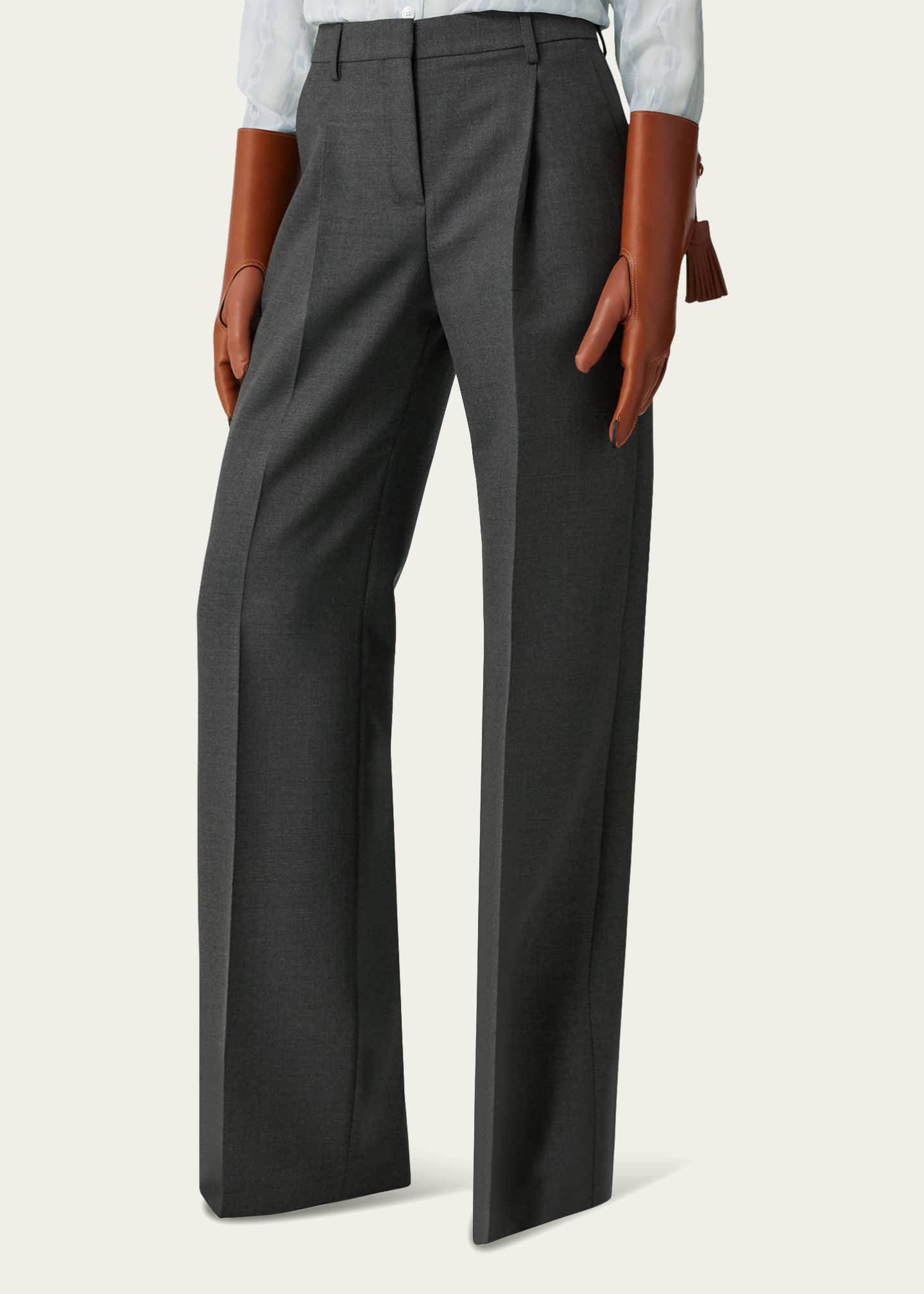 Burberry wool pants discount
