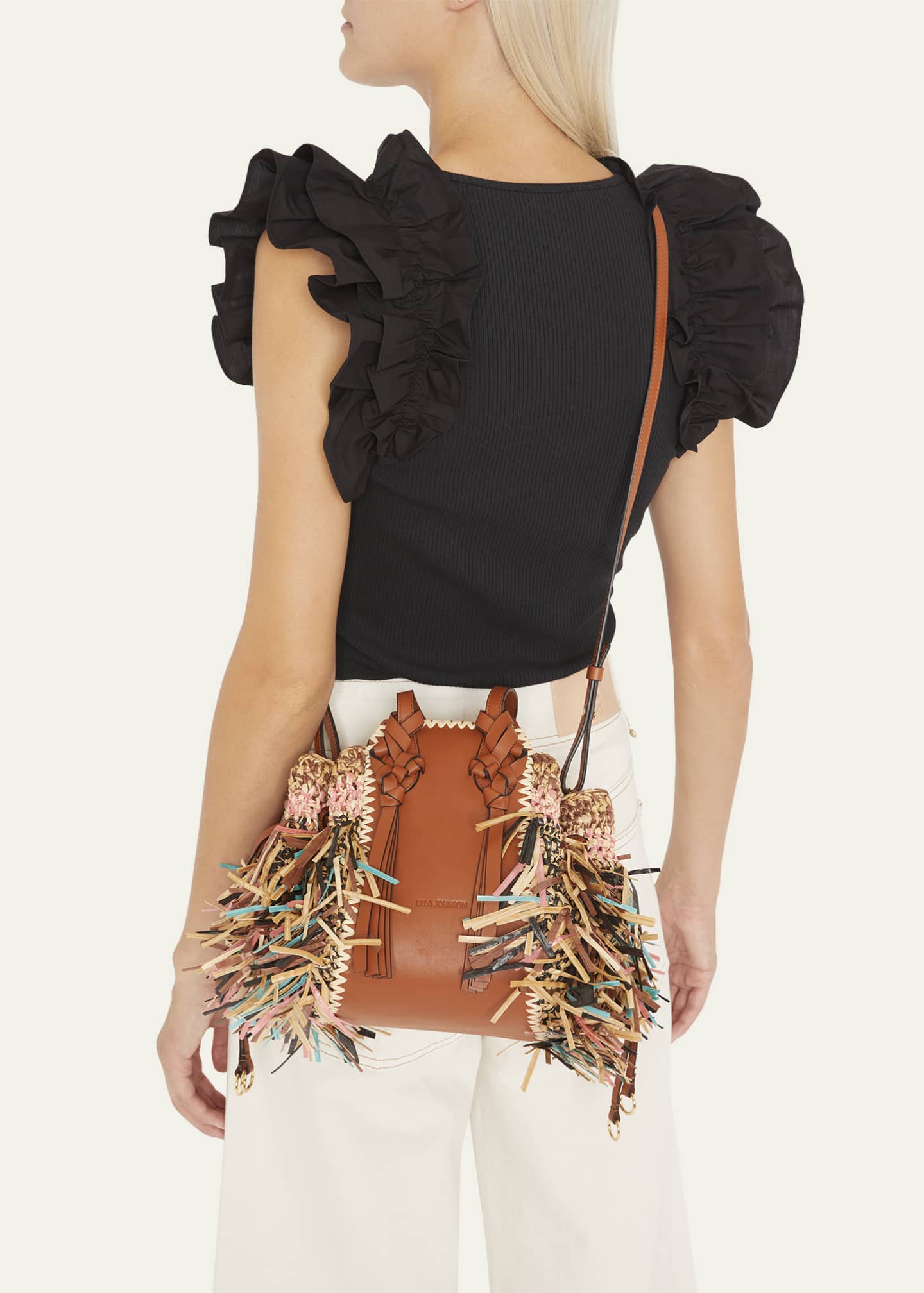 Ulla Johnson Gio Multicolor Fringe Leather Crossbody Bag Bergdorf Goodman