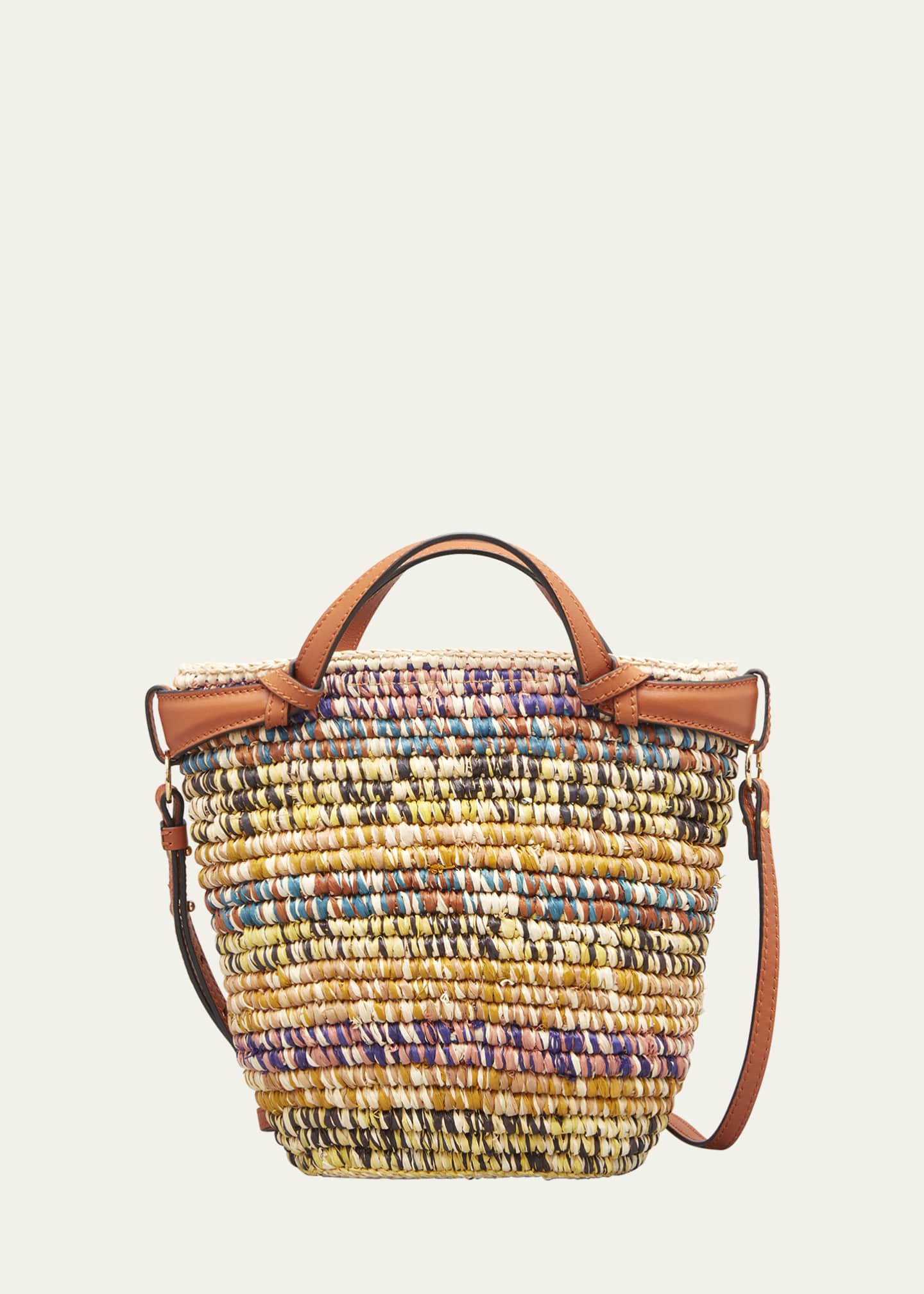 Ulla Johnson Mallorca Mini Multicolor Raffia Crossbody Bag Bergdorf