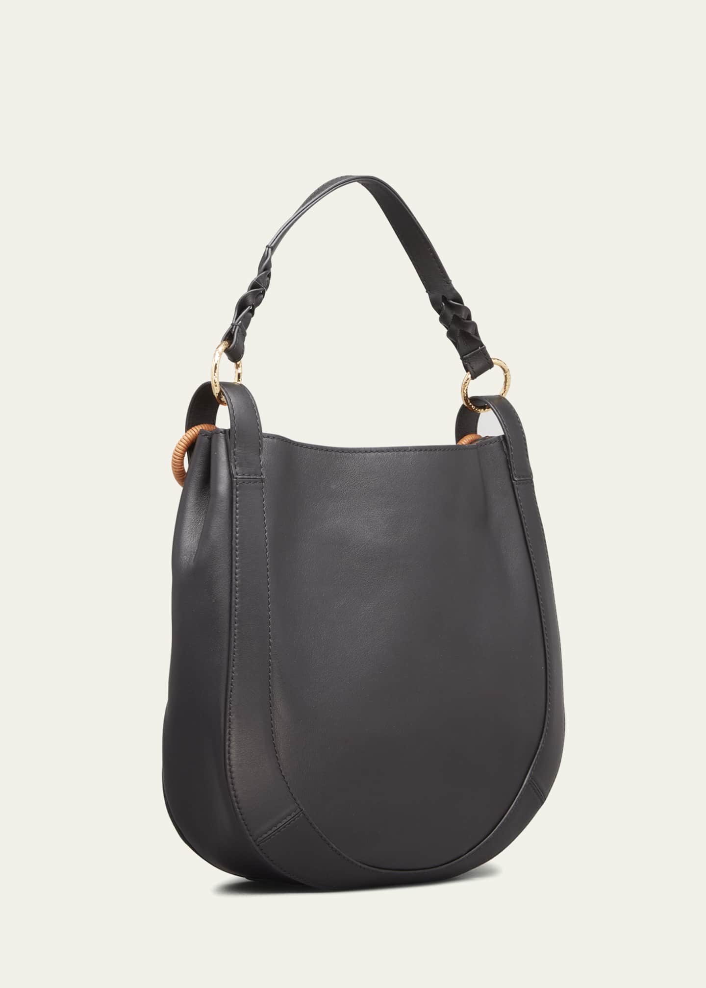 Ulla Johnson Georgia Calf Leather Hobo Bag Image 3 of 5