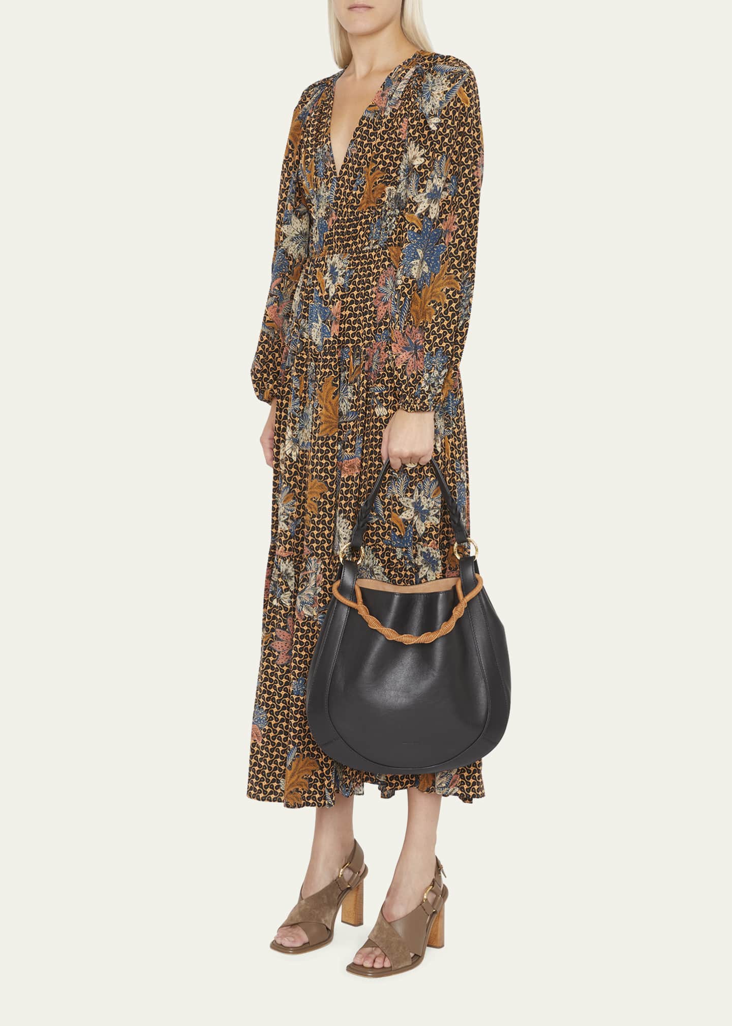 Ulla Johnson Georgia Calf Leather Hobo Bag Image 5 of 5