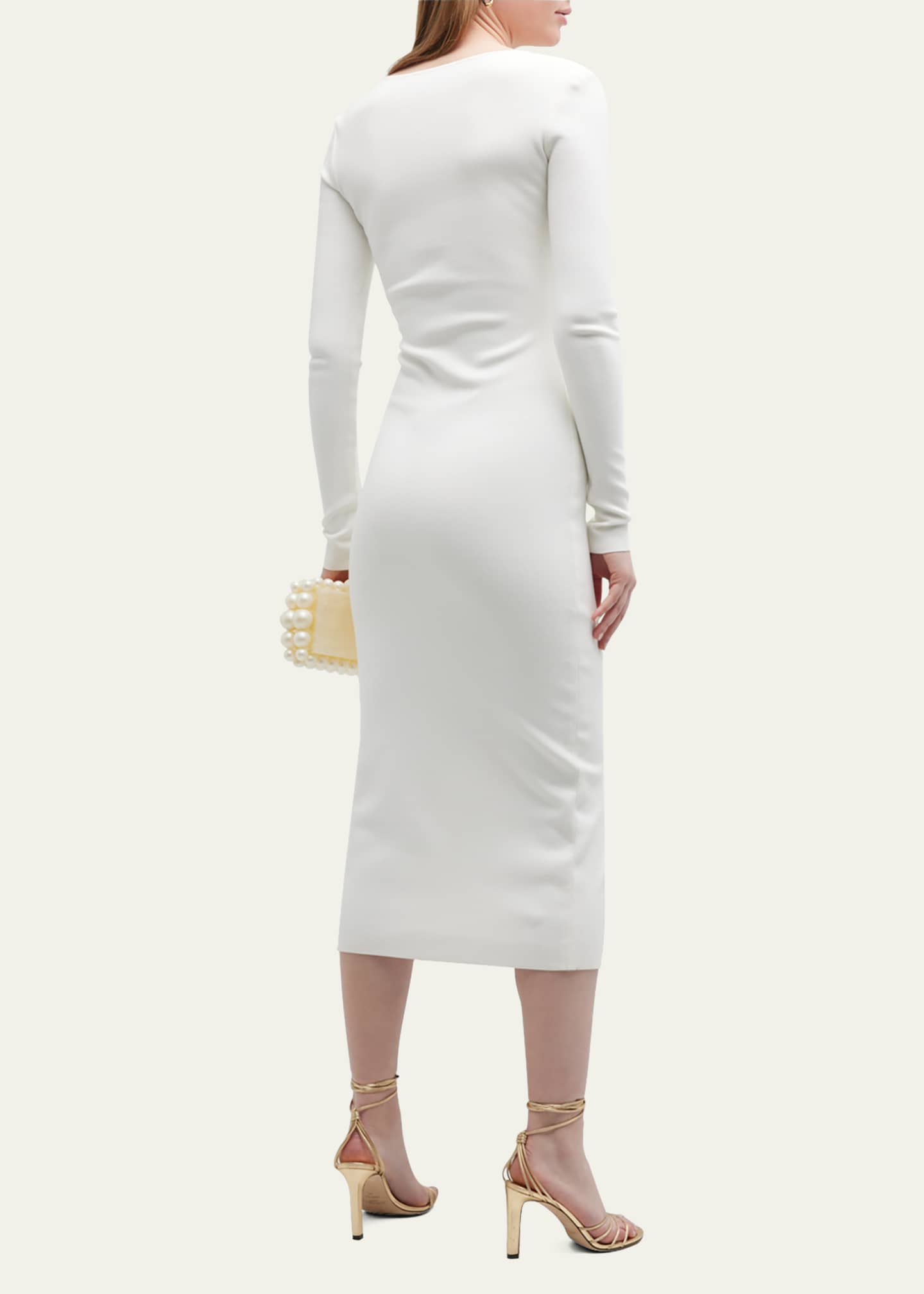 ZEYNEP ARCAY Twist-Front Knit Midi Dress - Bergdorf Goodman