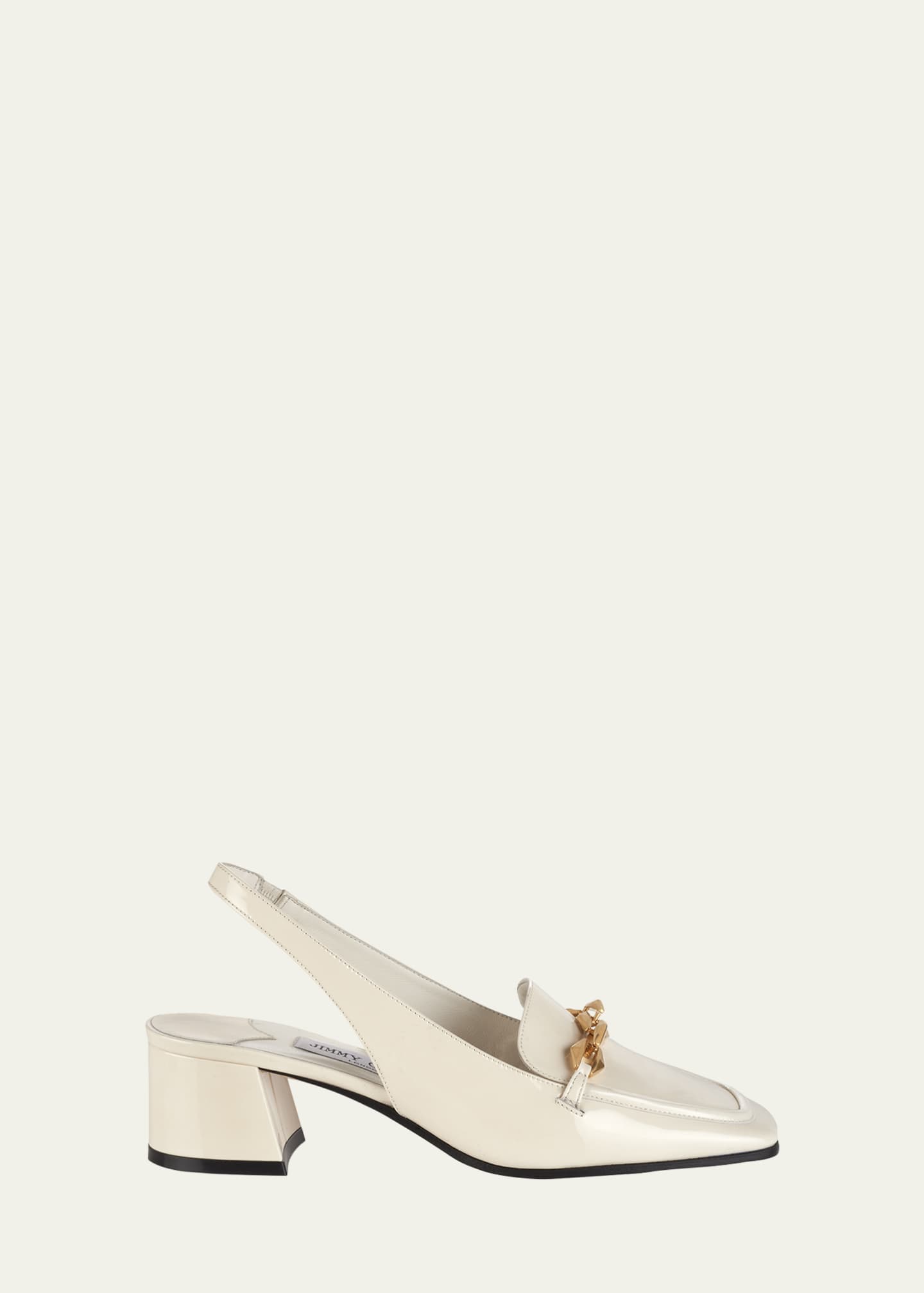 Jimmy Choo Tilda Patent Leather Block Heel Loafer Pumps Bergdorf