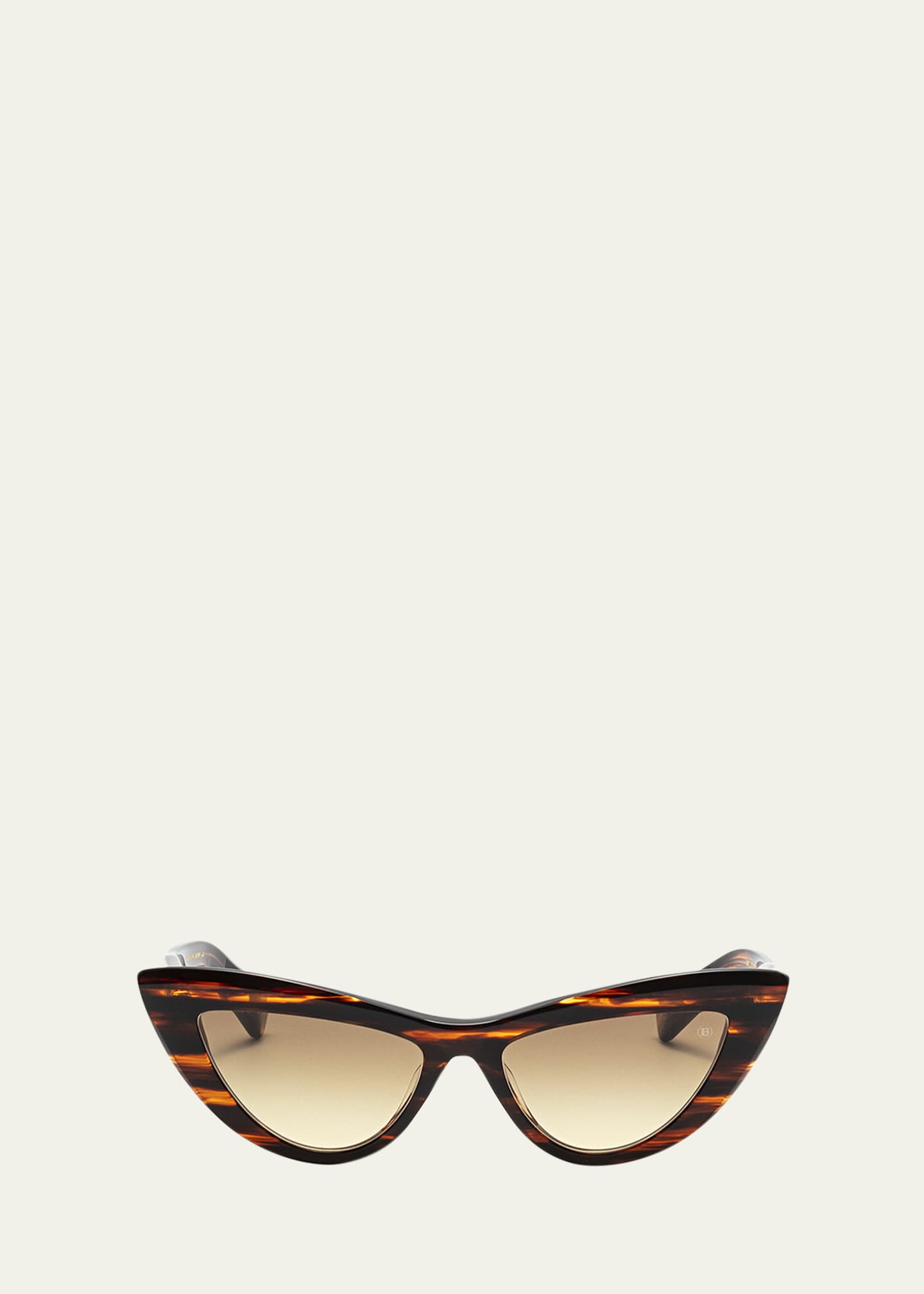 Balmain Gradient Acetate & Titanium Cat-Eye Sunglasses Image 1 of 2