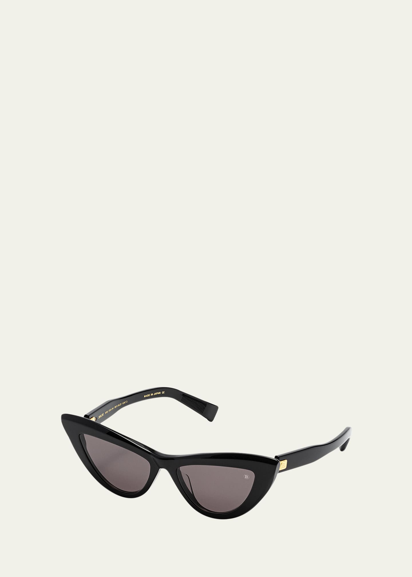 Balmain Monogram Acetate & Titanium Cat-Eye Sunglasses Image 2 of 2