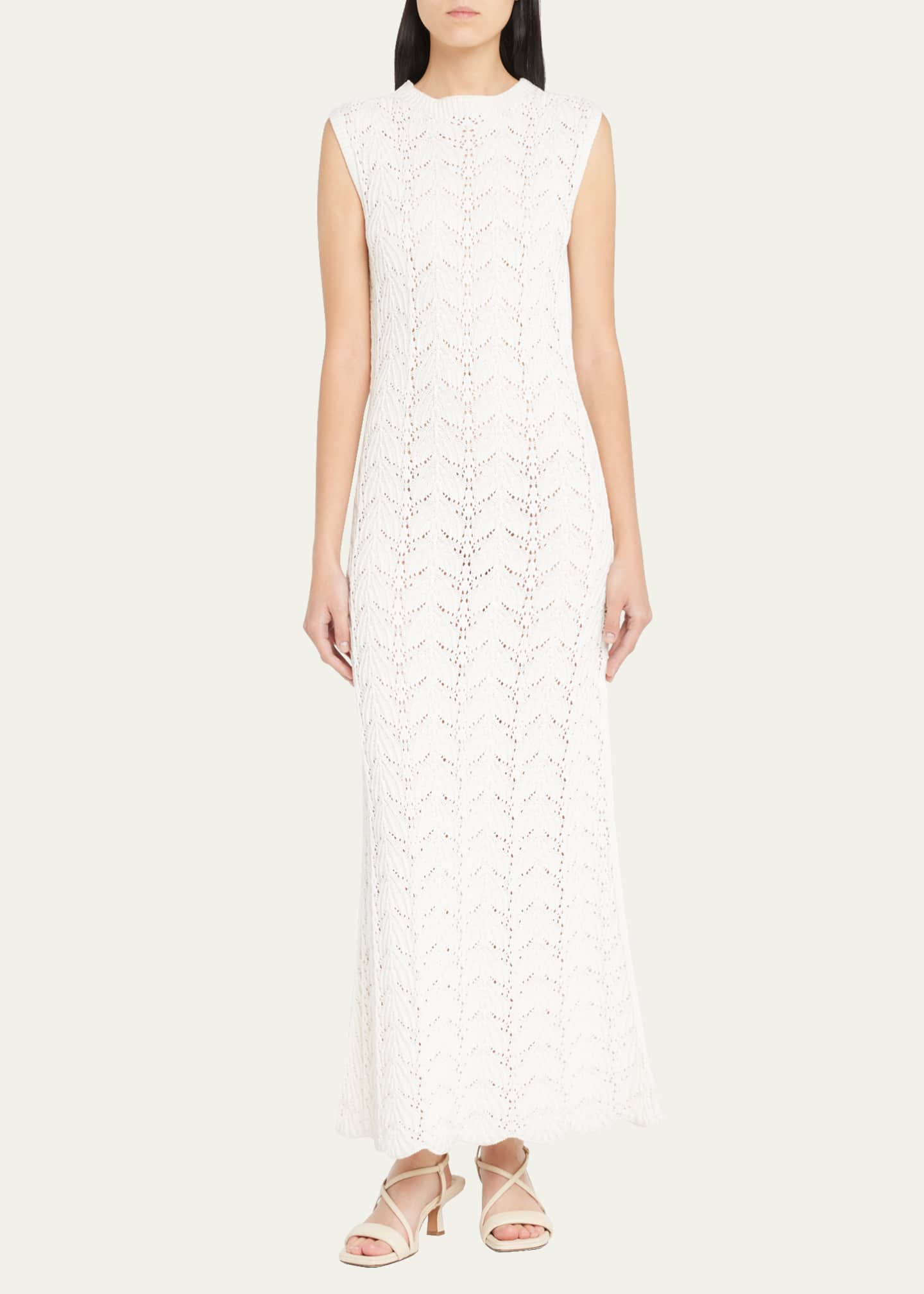 Loulou Studio Sleeveless Crochet Knit Maxi Dress Bergdorf Goodman