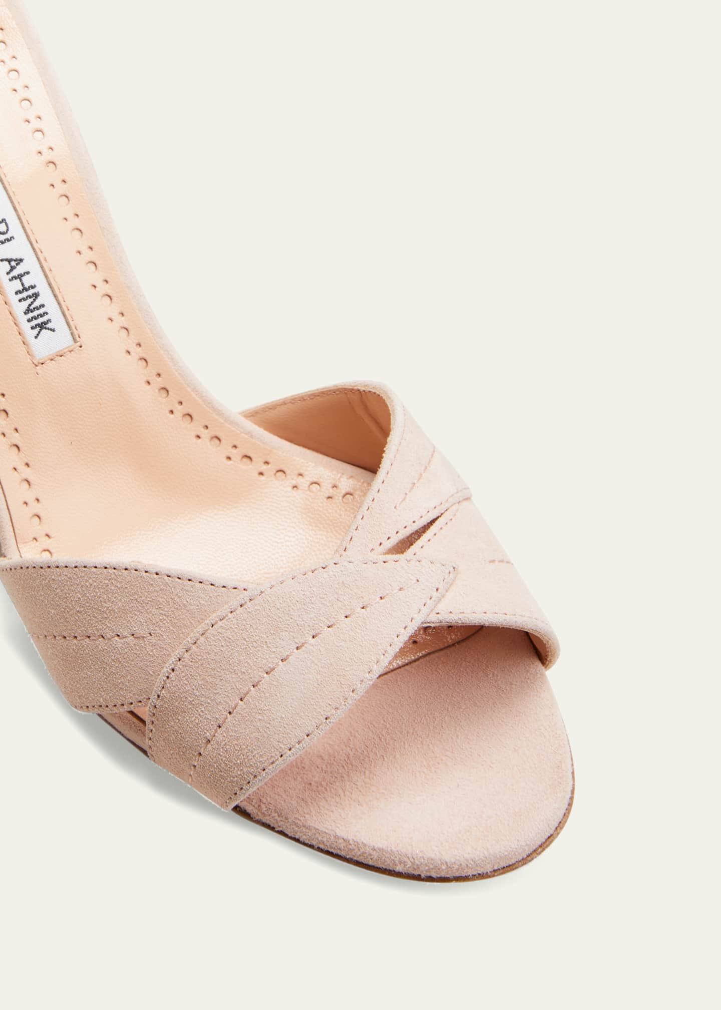 Manolo Blahnik Siemu Suede Mule Sandals Bergdorf Goodman