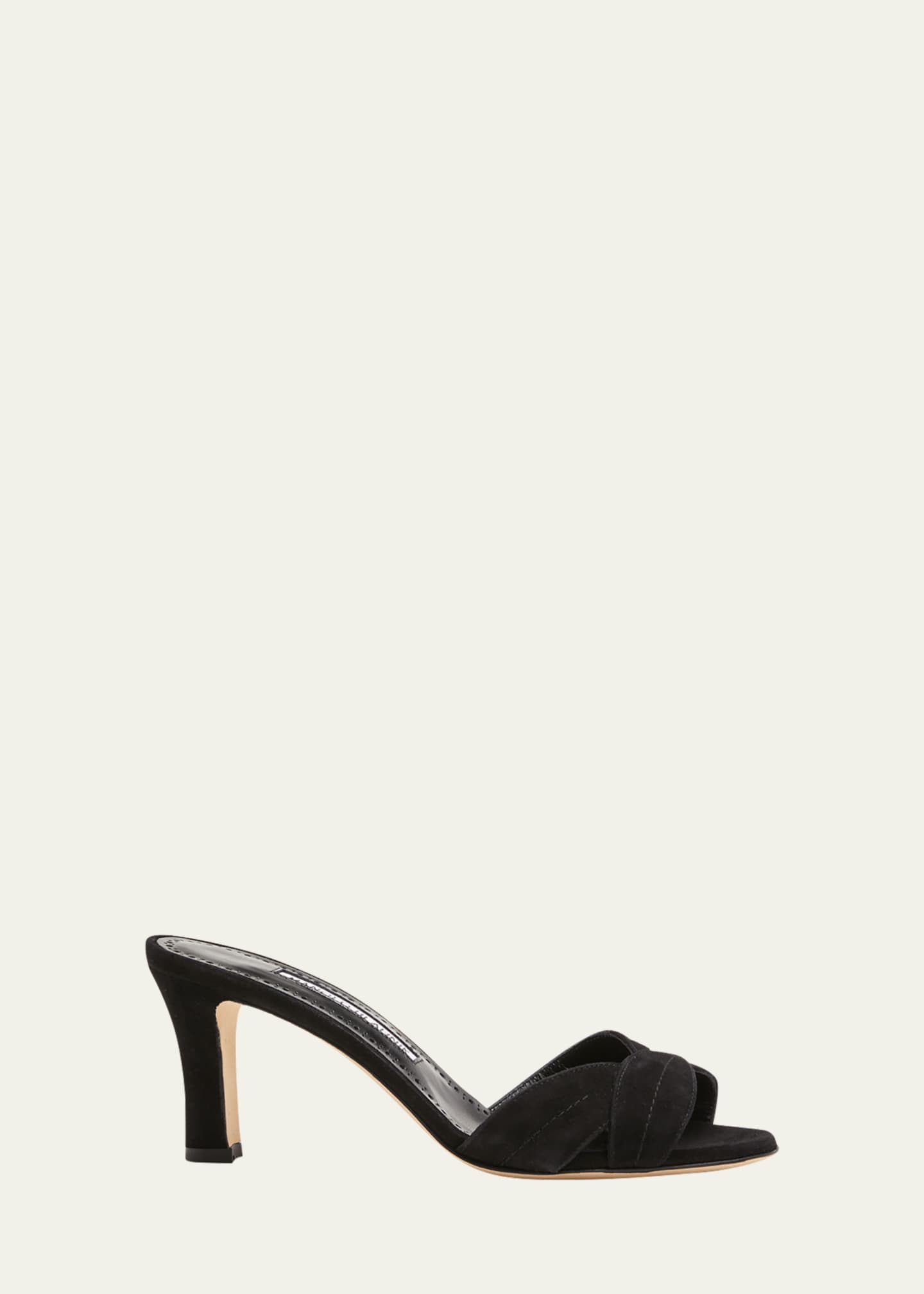 Manolo Blahnik Siemu Suede Mule Sandals Bergdorf Goodman