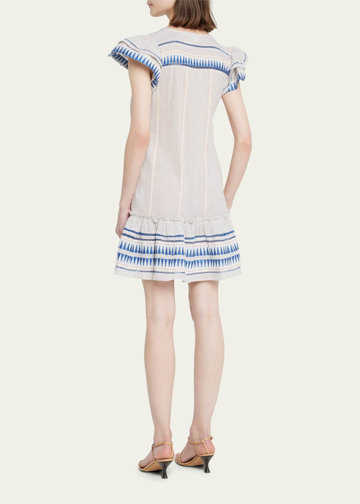 Veronica Beard Lorraine GeoPrint Mini Dress Bergdorf Goodman