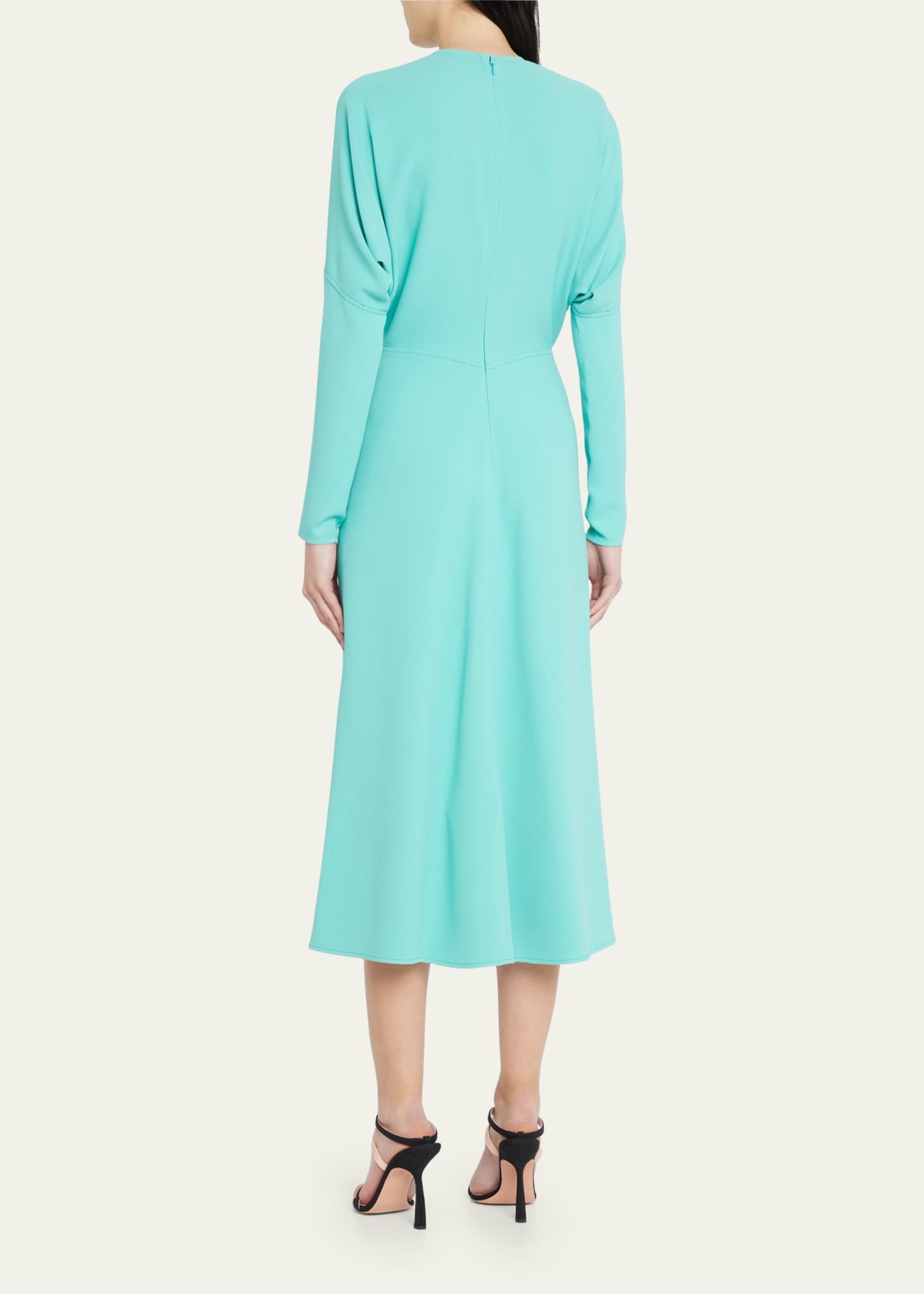 Victoria Beckham Dolman-Sleeve Midi Dress - Bergdorf Goodman