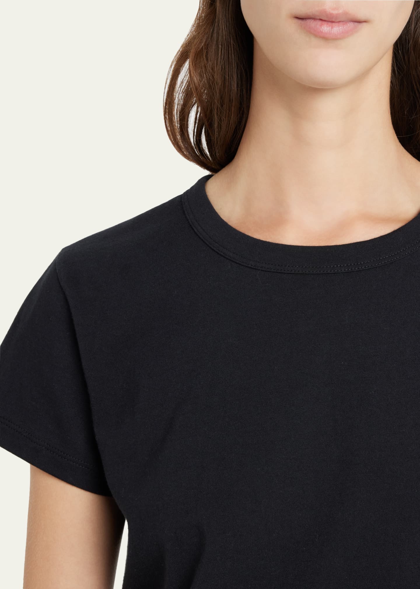 LESET Margo ShortSleeve Cotton Crewneck Tee Bergdorf Goodman