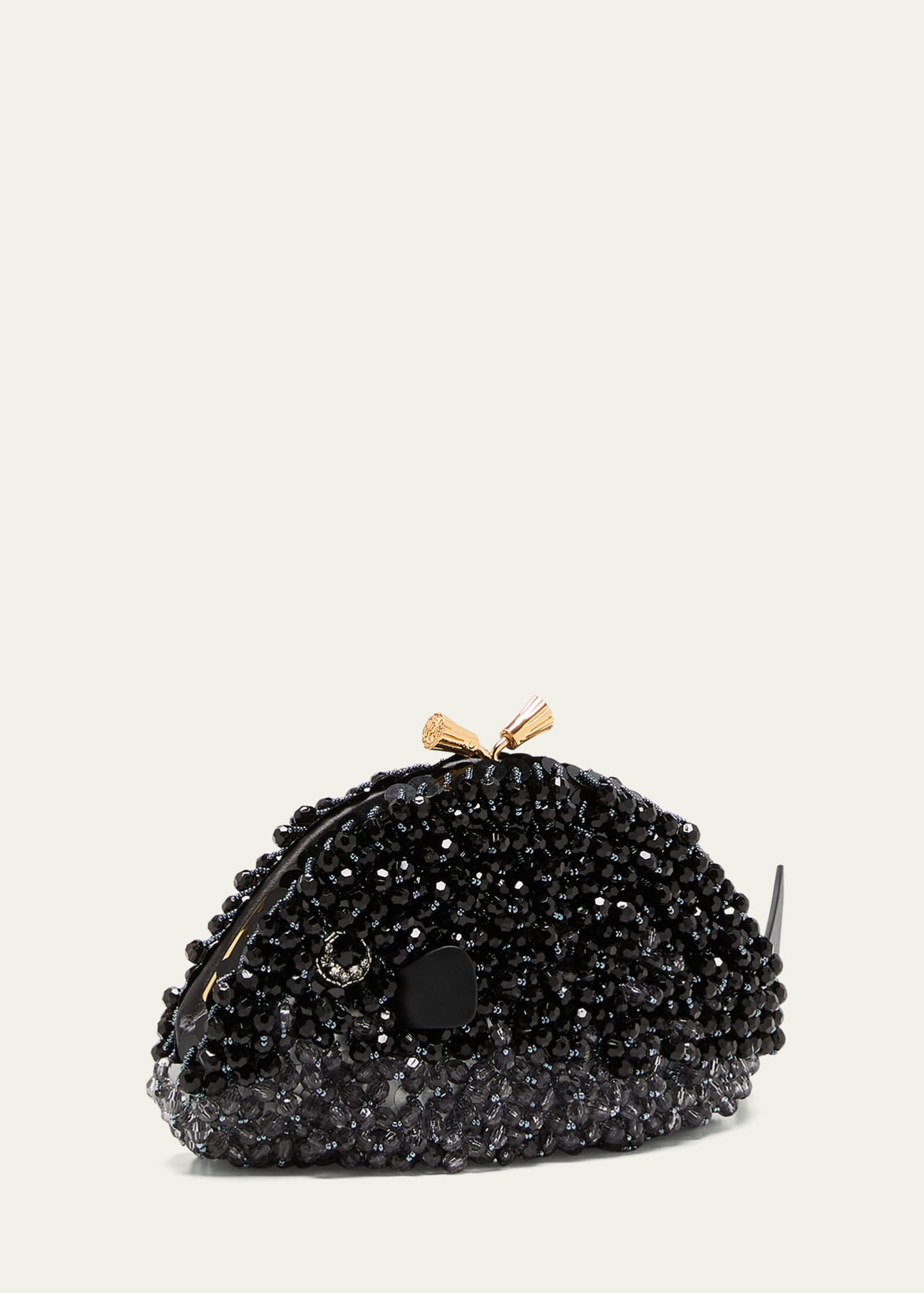 Anya Hindmarch Maud Iridescent Beaded Fish Clutch Bag Bergdorf Goodman