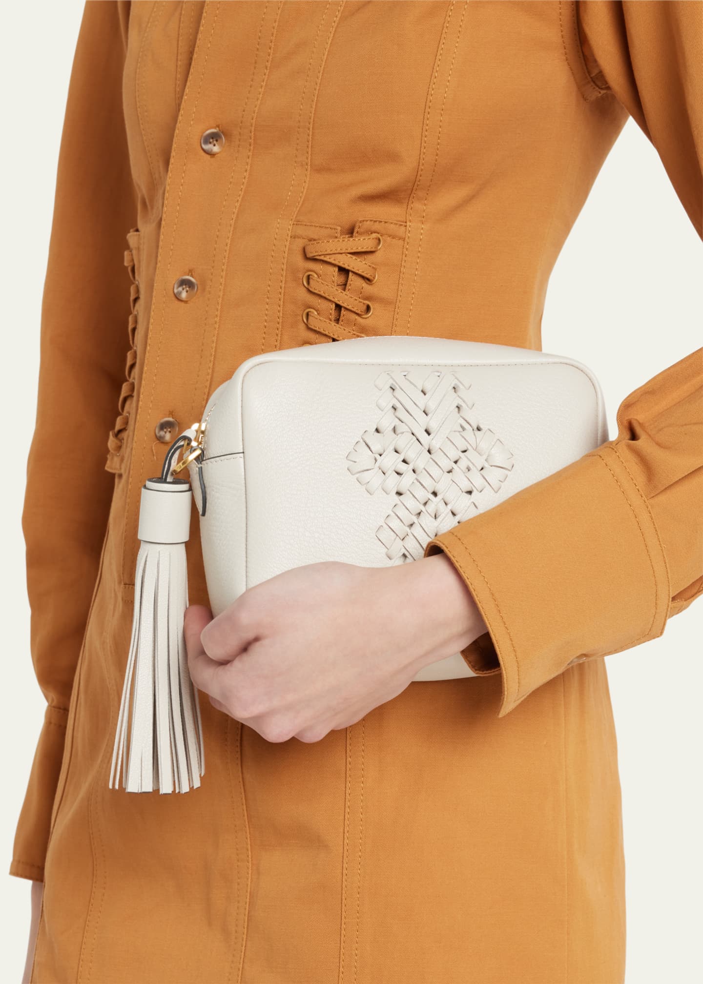 Anya Hindmarch The Neeson Tassel Leather Clutch