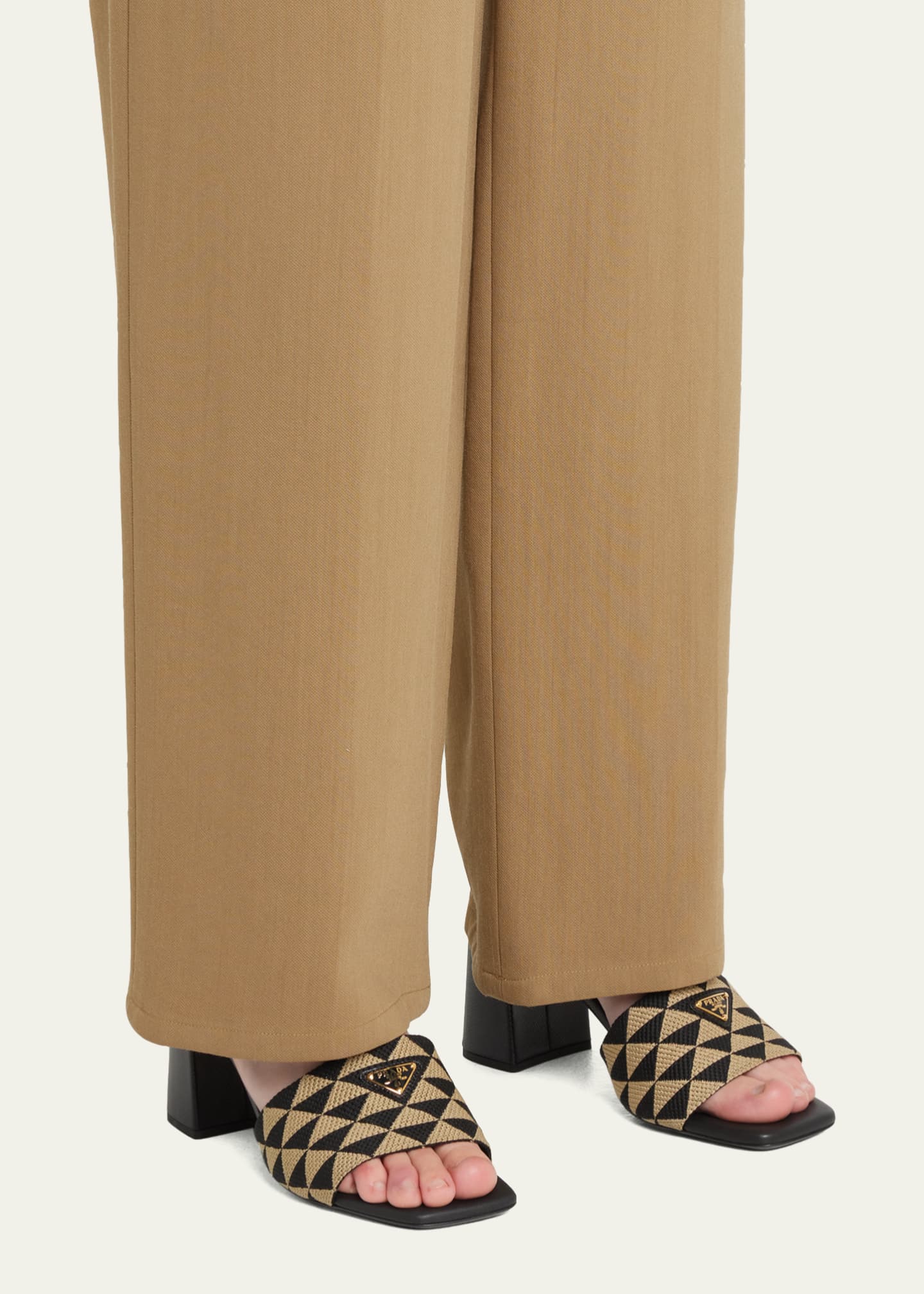 Prada on sale jacquard sandals