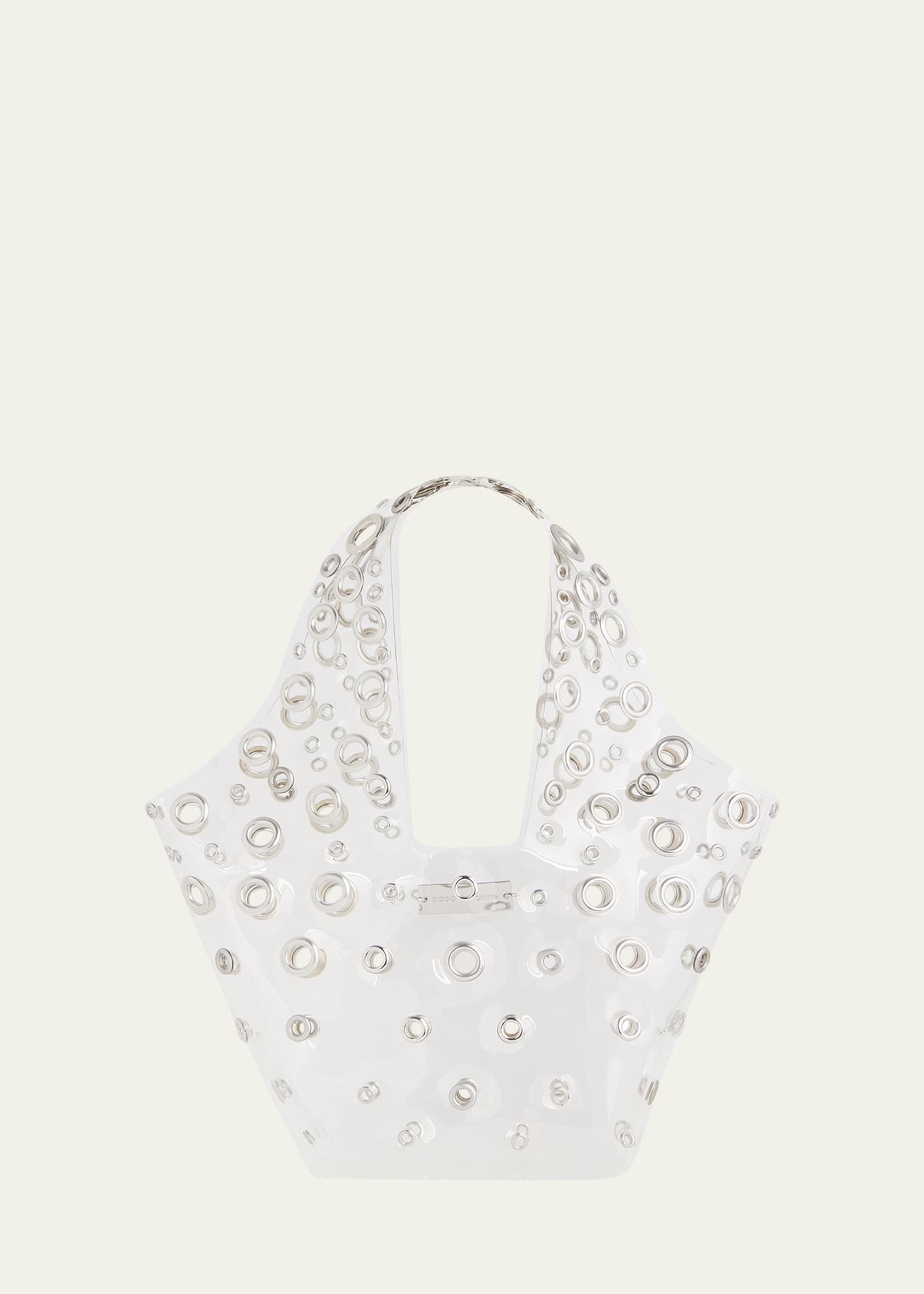 Paco Rabanne Small Grommet Plexi TopHandle Bag Bergdorf Goodman