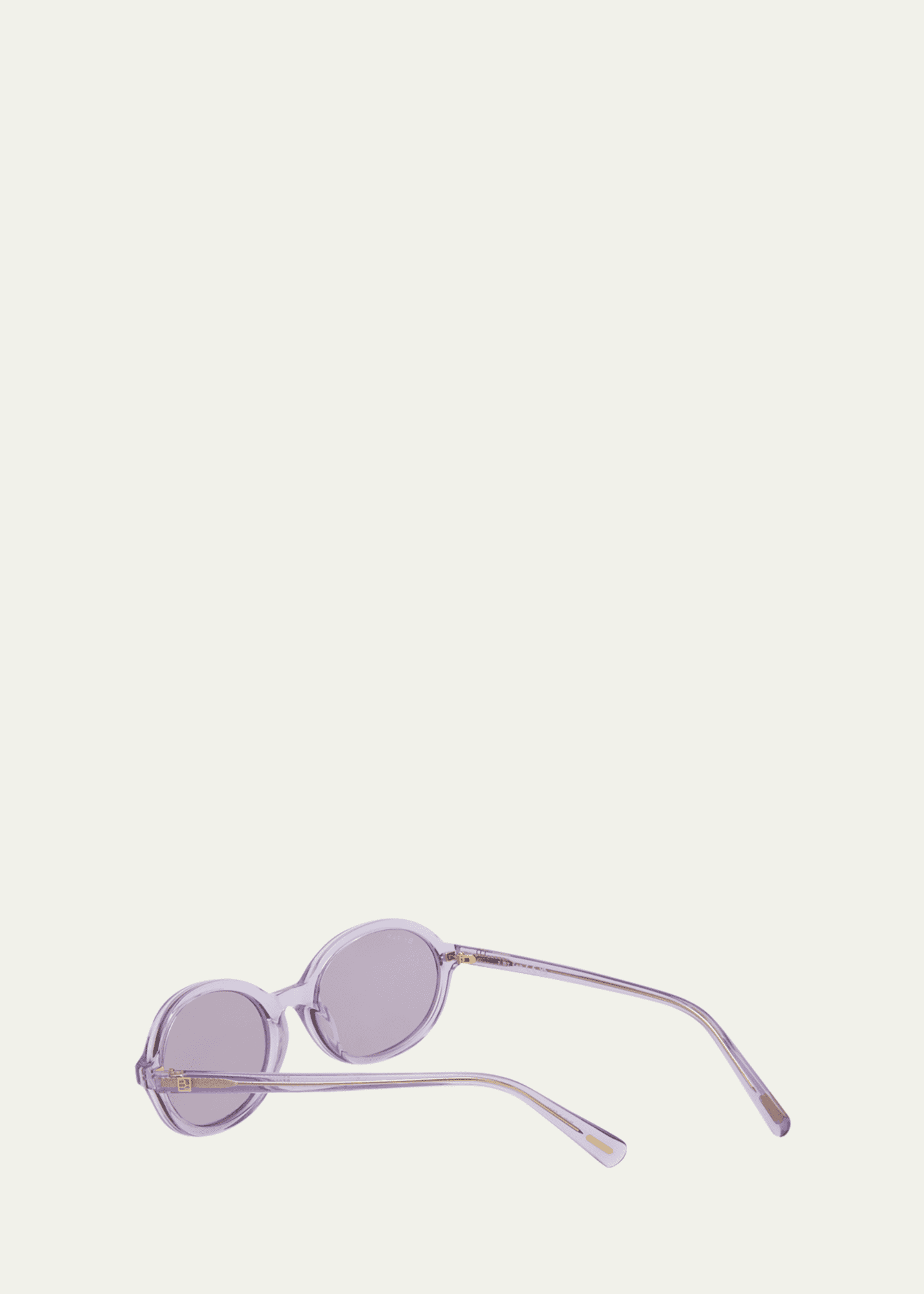BY FAR Velvet Semi-Transparent Round Acetate Sunglasses Image 2 of 5