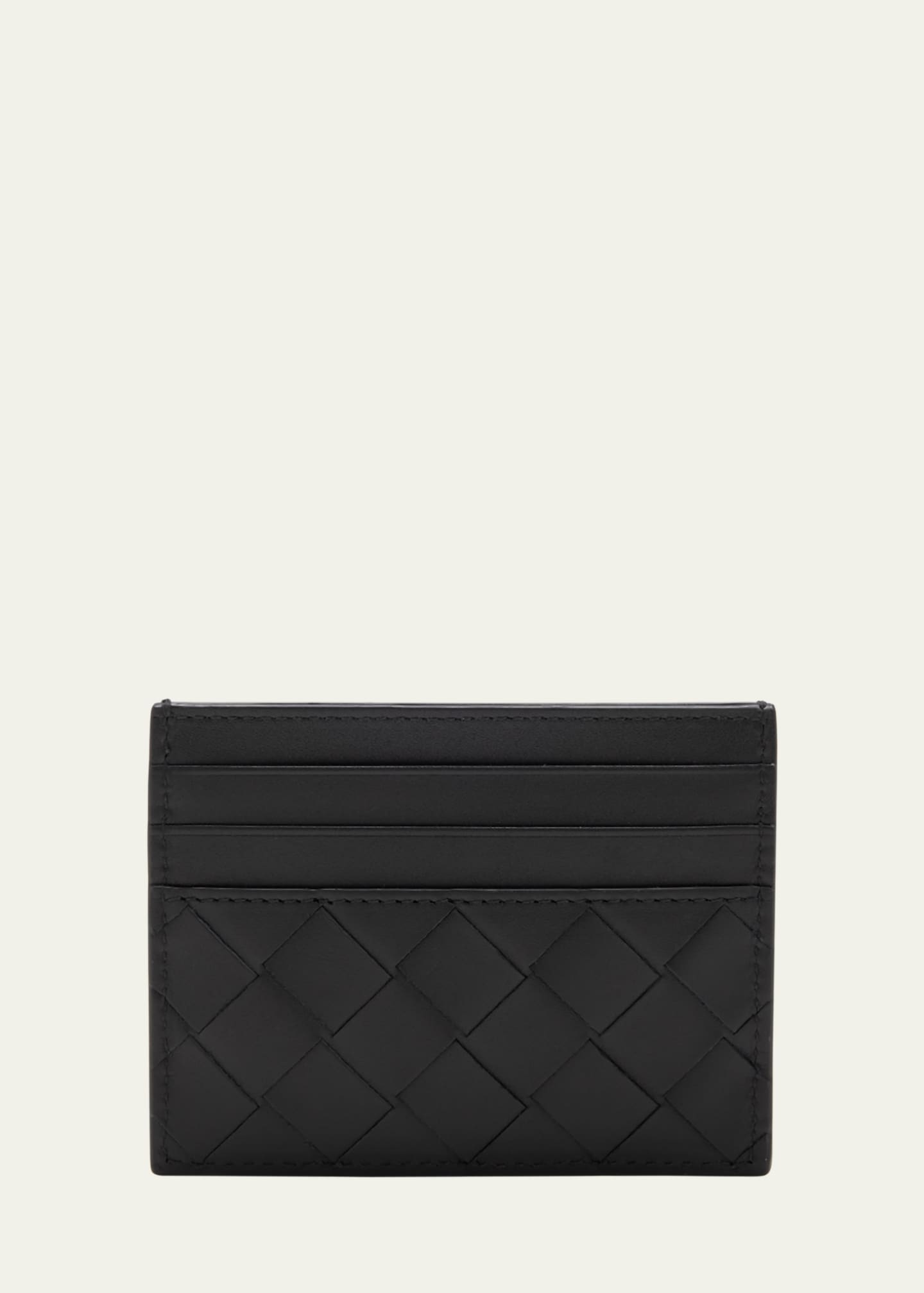 Bottega Veneta Men's Intrecciato Leather Card Case Image 1 of 3