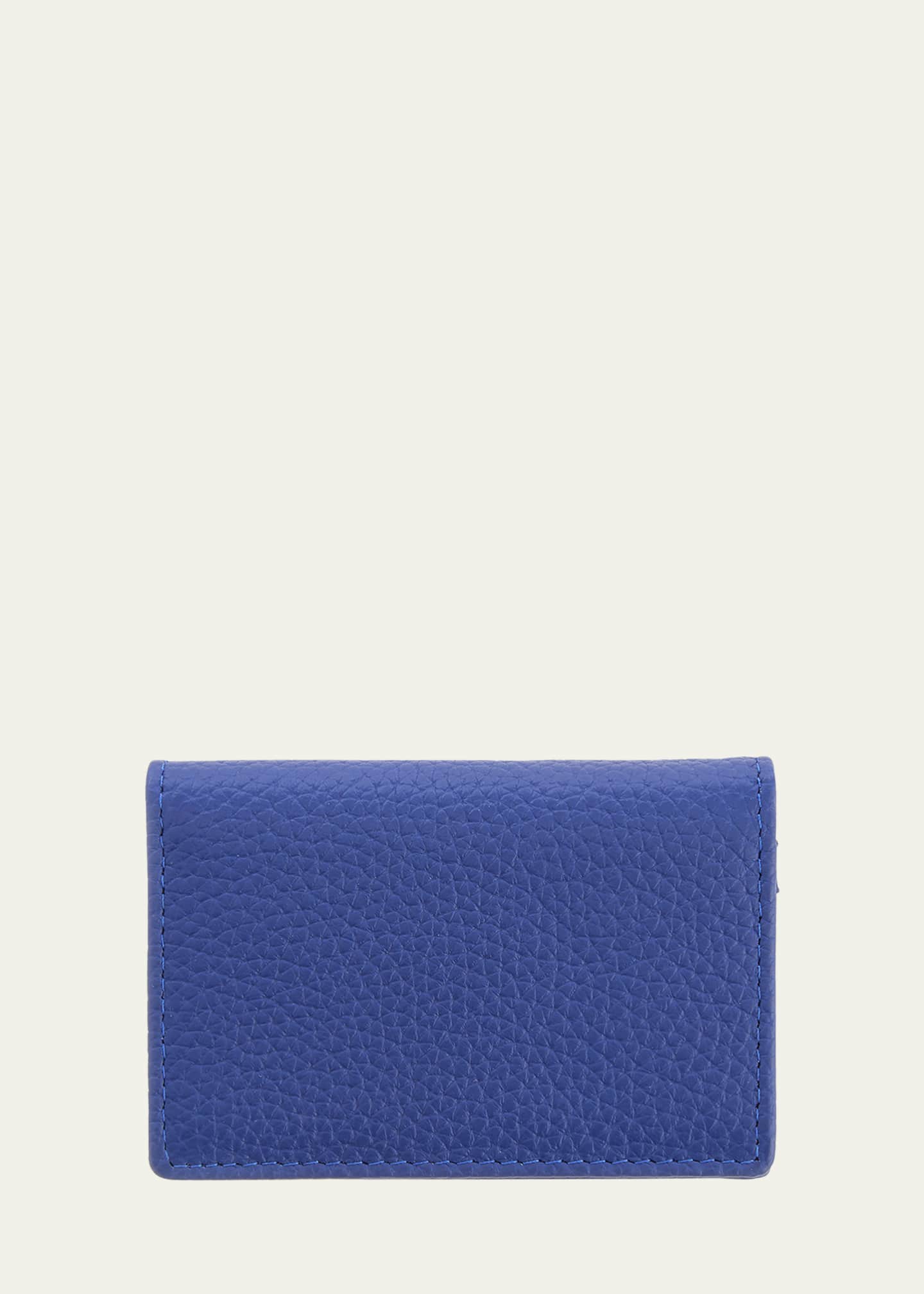 ROYCE New York Monogrammed Leather Card Holder Wallet Image 1 of 2