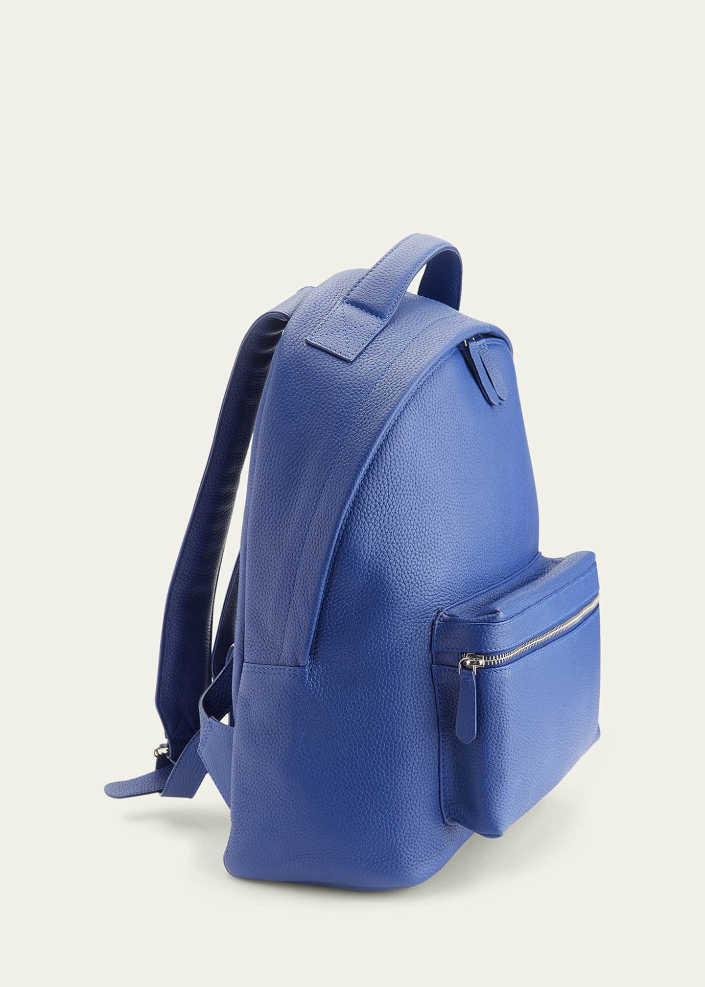 ROYCE New York Monogrammed Leather 13 Laptop Backpack