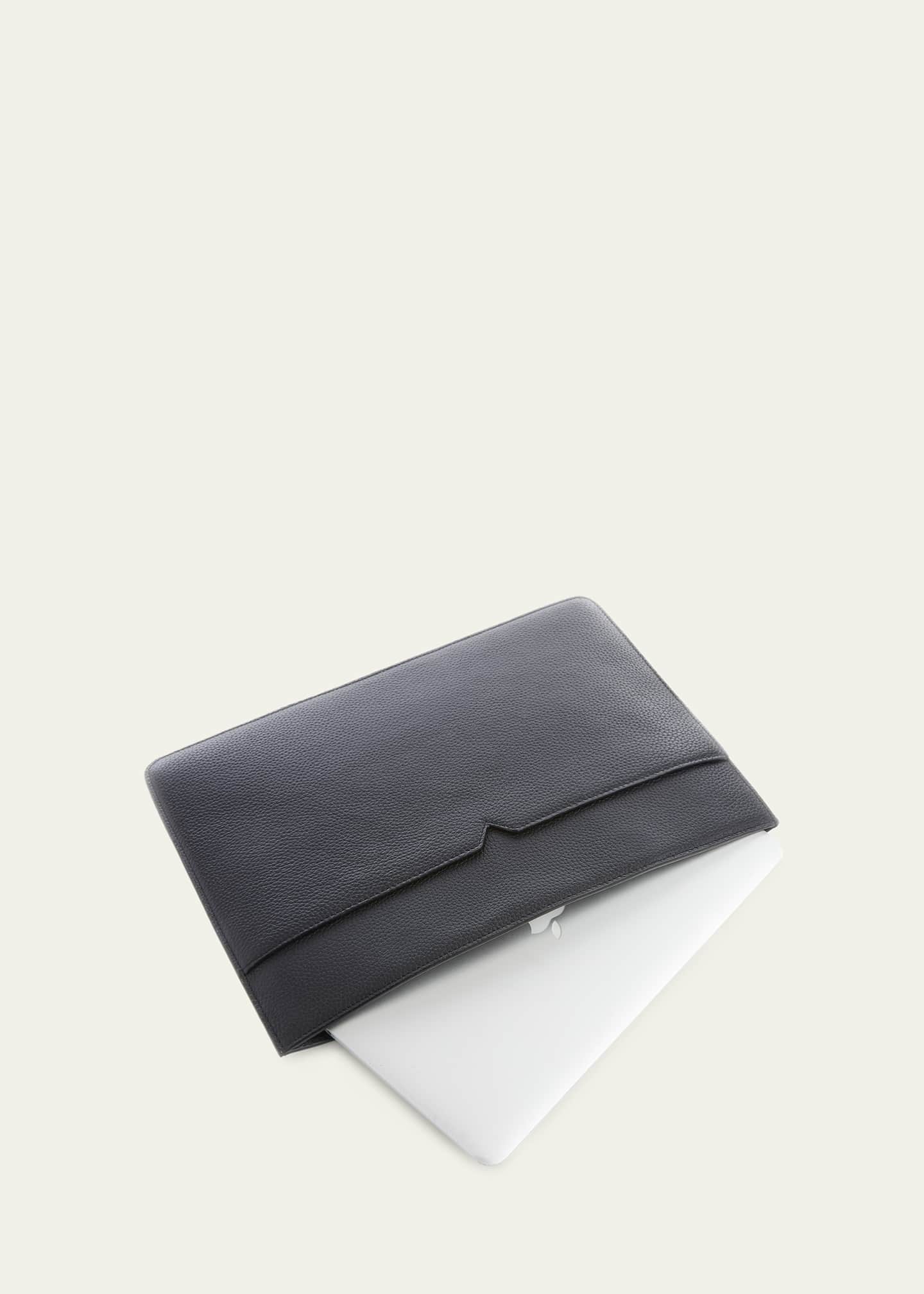 ROYCE New York Personalized Leather 13" Laptop Sleeve Image 2 of 3