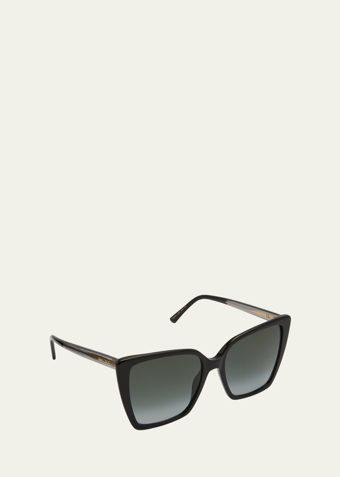 Jimmy Choo Lessie Shimmer Logo Acetate Butterfly Sunglasses - Bergdorf ...