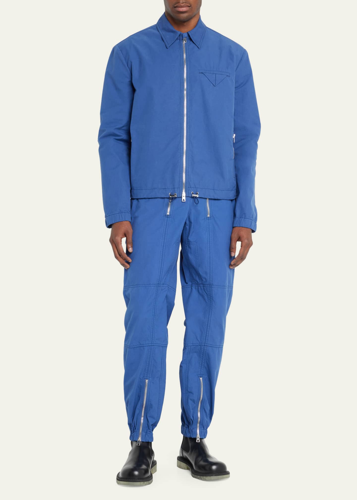 Bottega Men's Compact Cotton Canvas Jacket Bergdorf Goodman