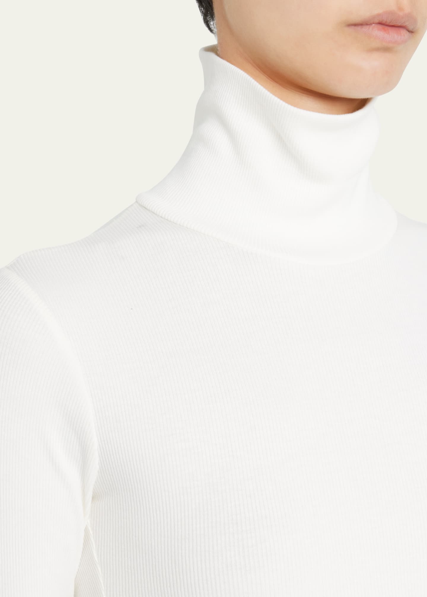 Eterne Cropped Fitted Turtleneck Top Image 5 of 5