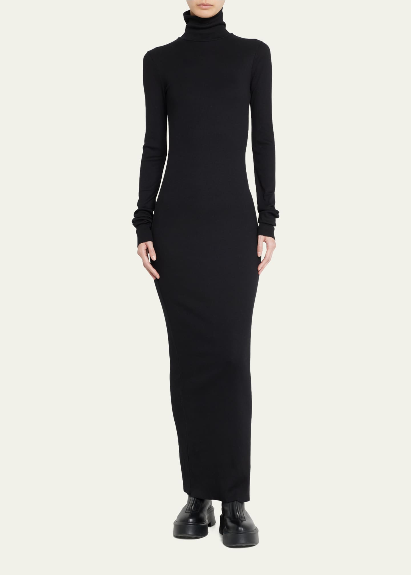Eterne Long-Sleeve Turtleneck Maxi Dress Image 2 of 5