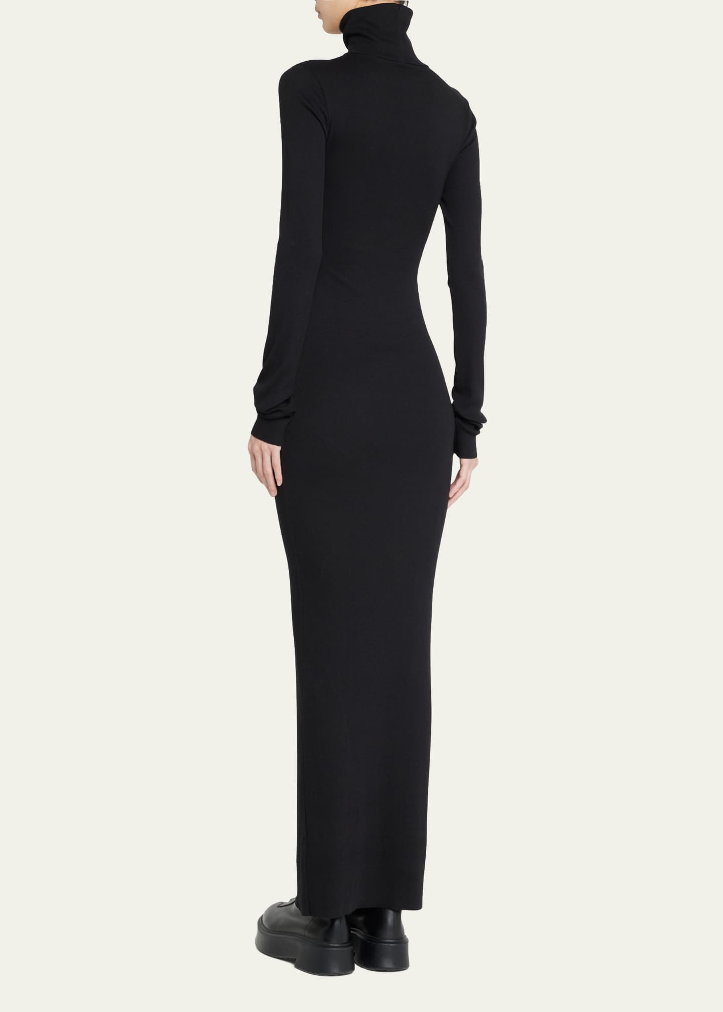 turtleneck maxi dress