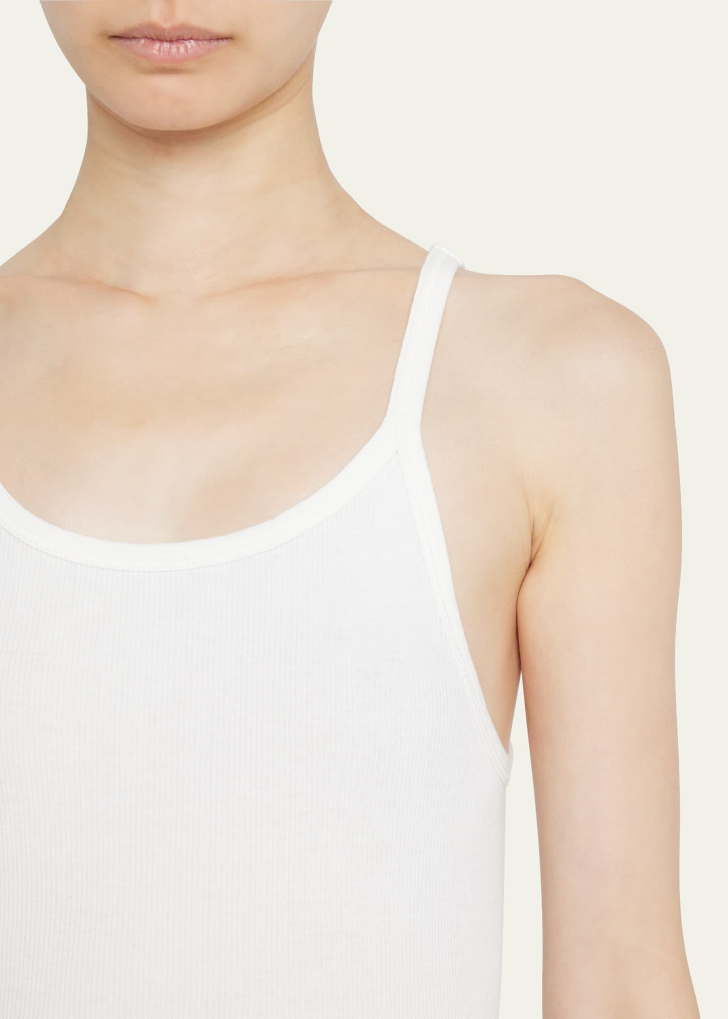 Eterne Cropped Ribbed Tank Top