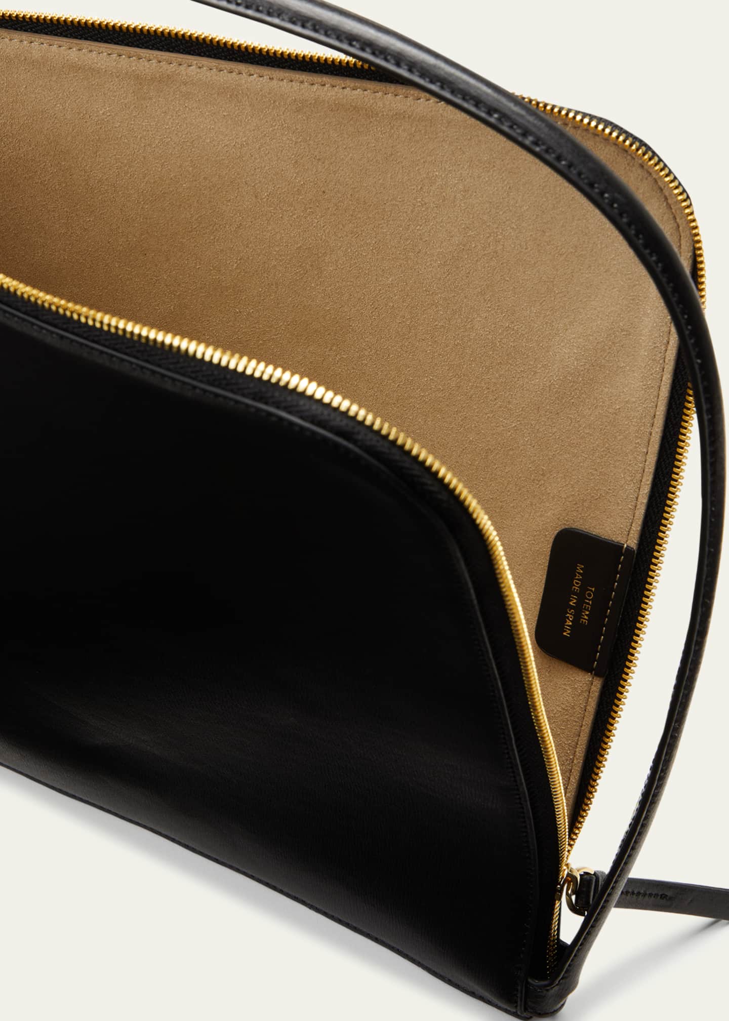 Slim leather tote bag hotsell