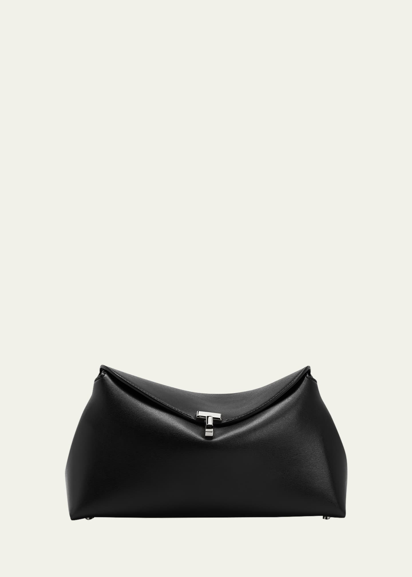 Toteme TLock Leather Shoulder Bag Bergdorf Goodman