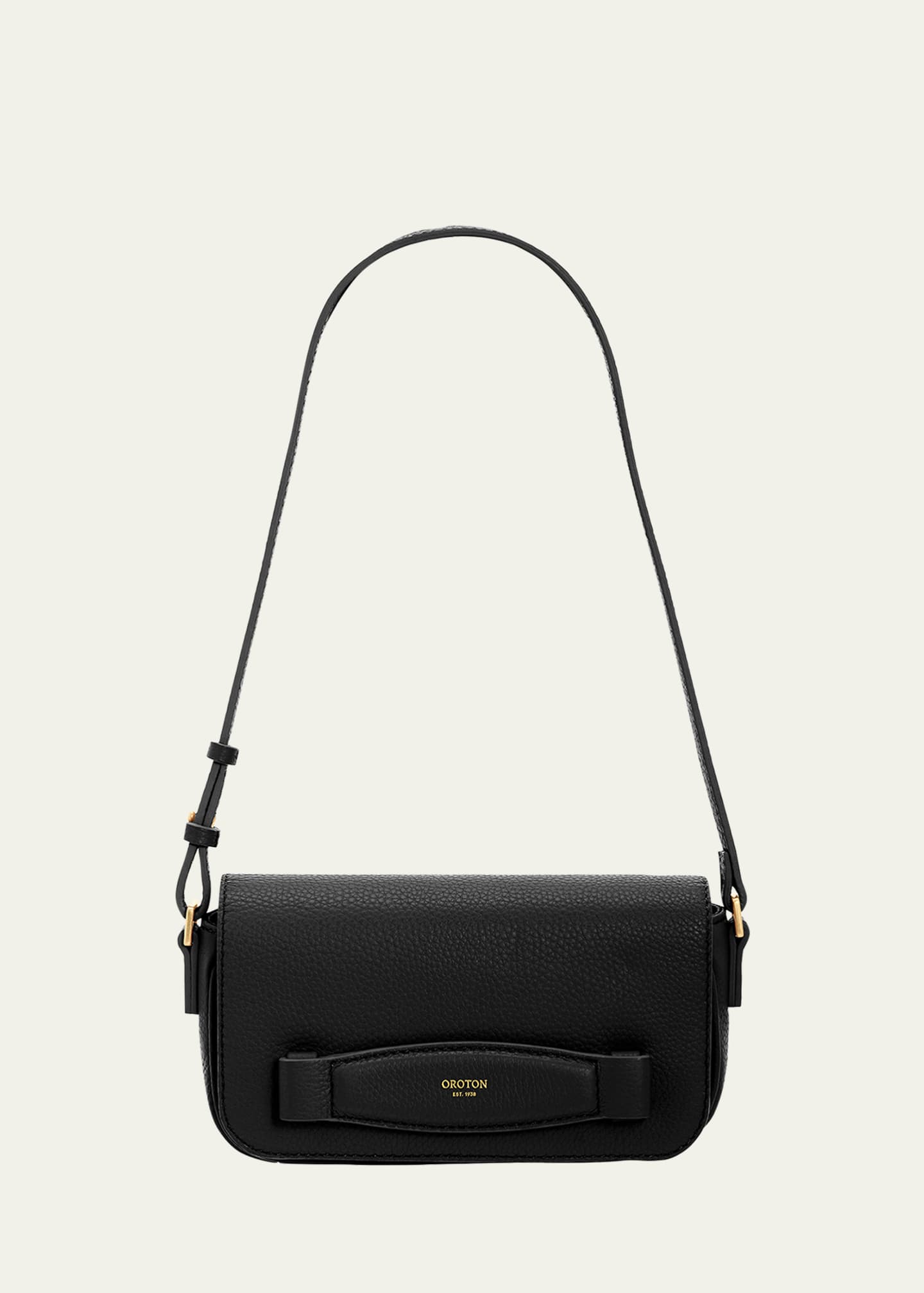 Oroton Robyn Flap Leather Shoulder Bag Bergdorf Goodman