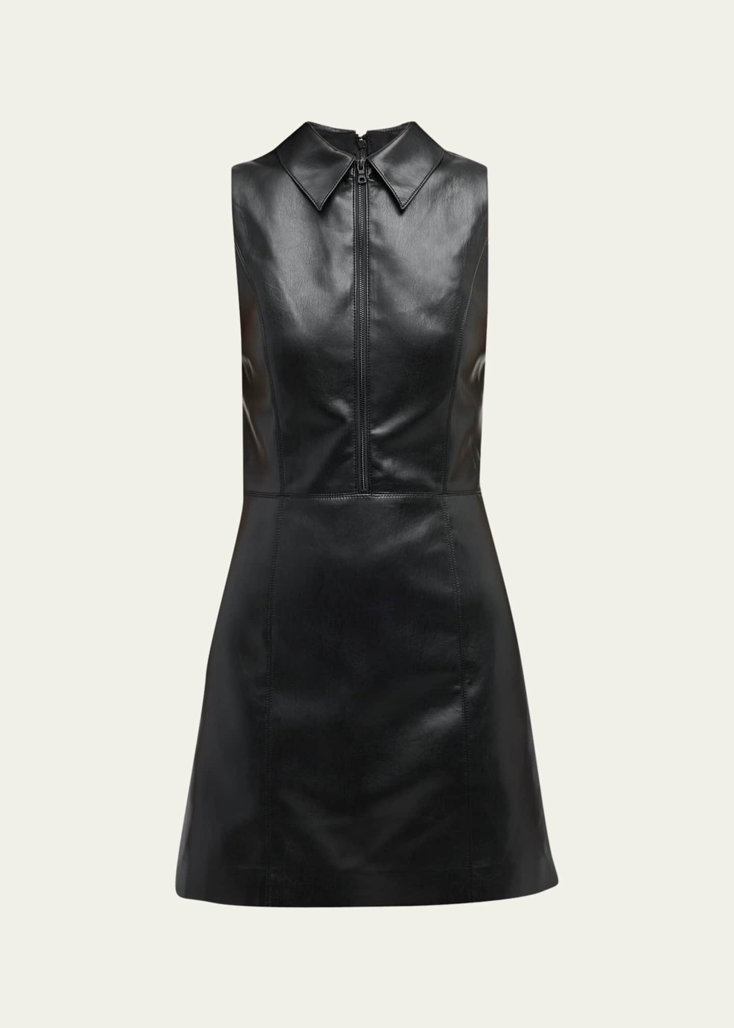 Warehouse leather clearance dress
