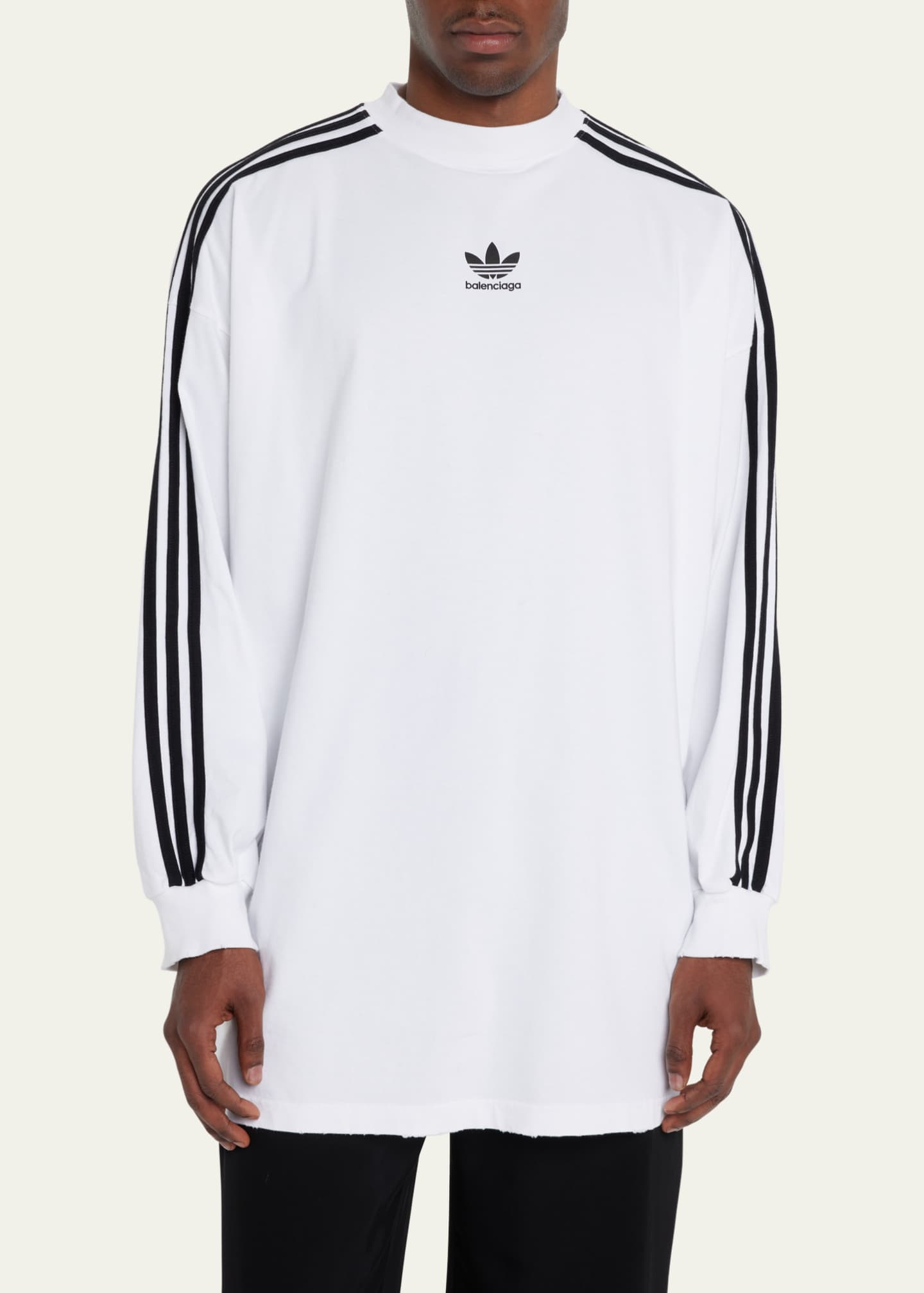 Persona Materialisme Ligner Balenciaga x Adidas Men's 3-Stripes Oversized T-Shirt - Bergdorf Goodman