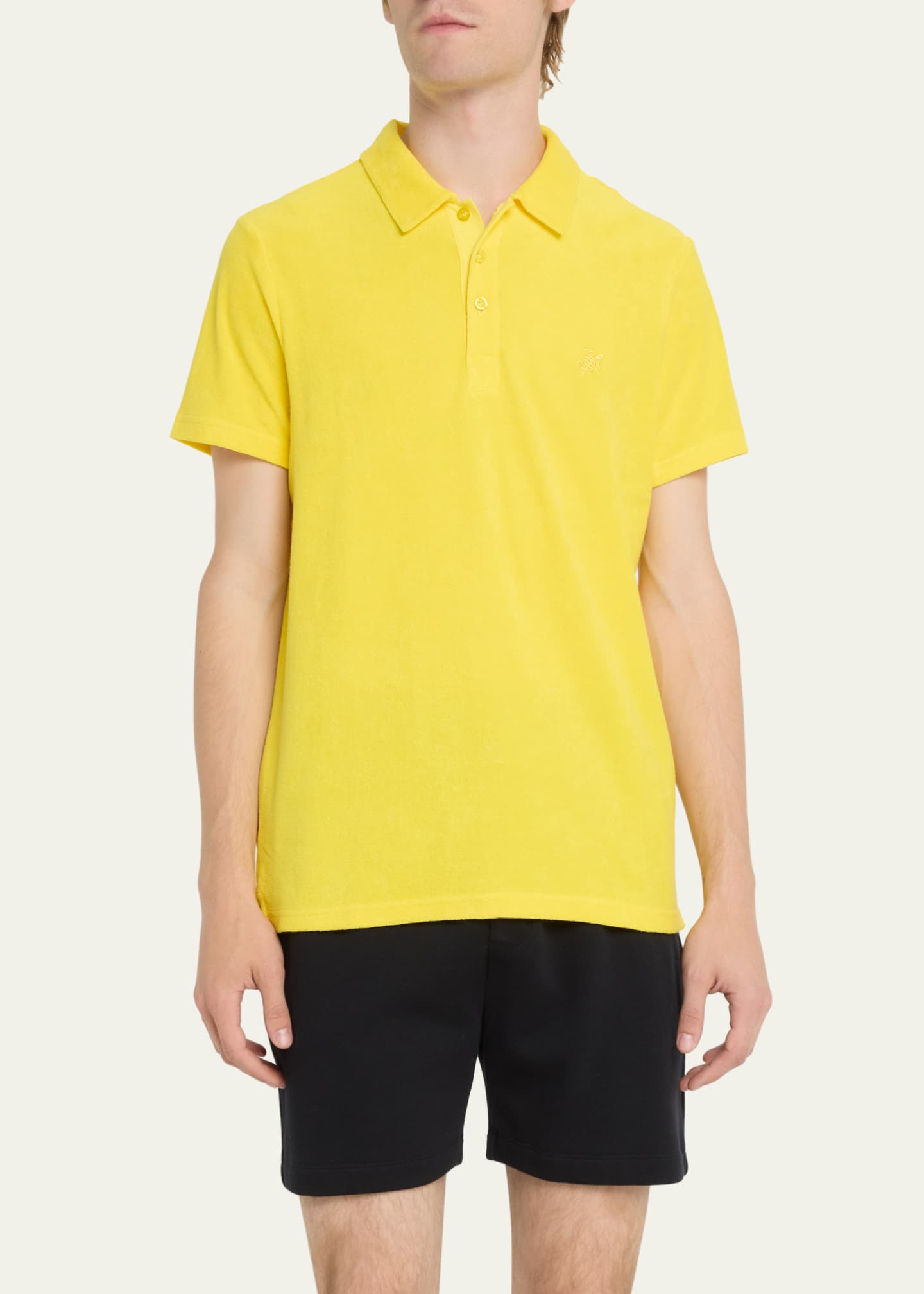 Vilebrequin Men's Organic Terry Polo Shirt Image 4 of 5