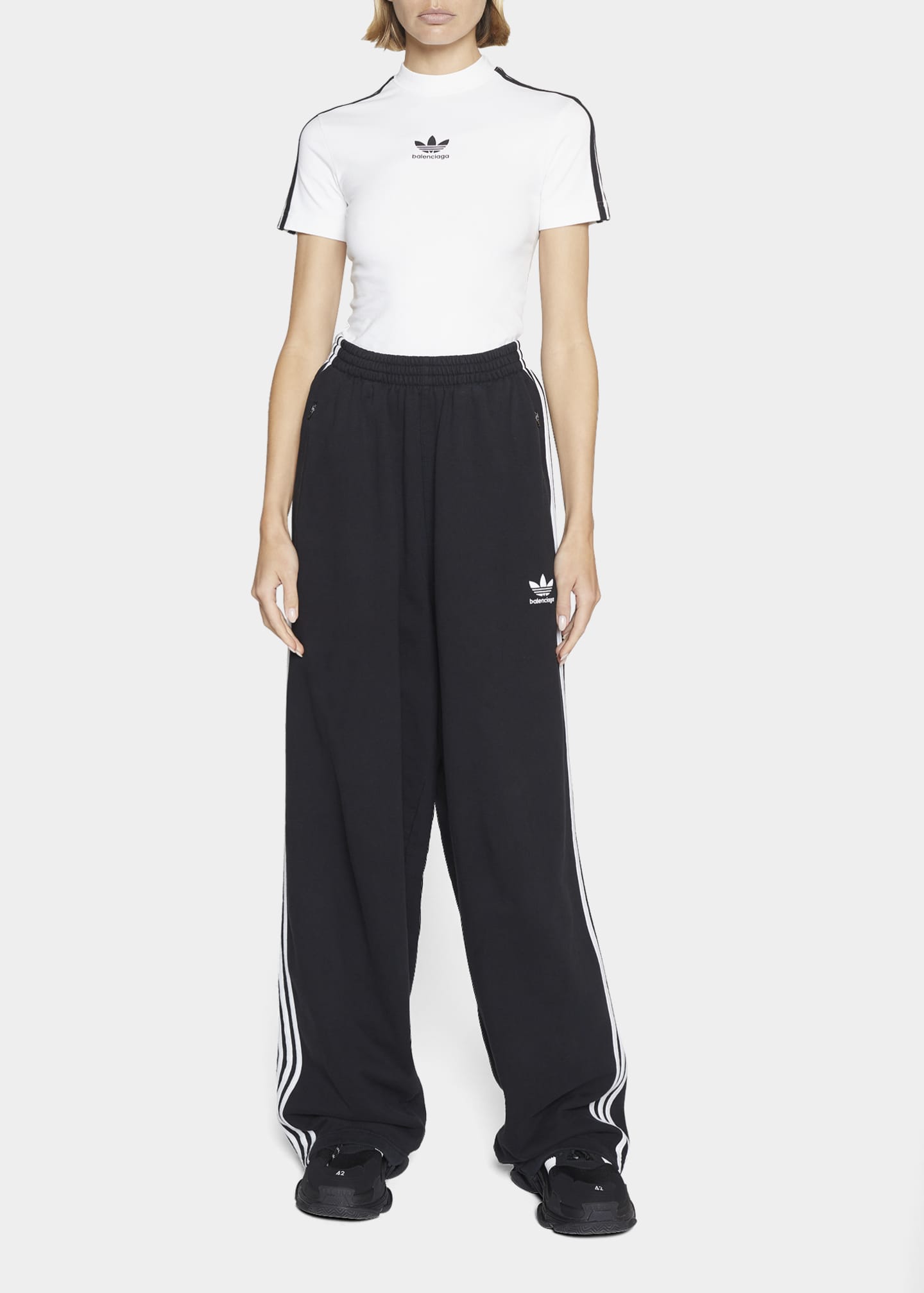 Balenciaga x Adidas Baggy Sweatpants Bergdorf Goodman