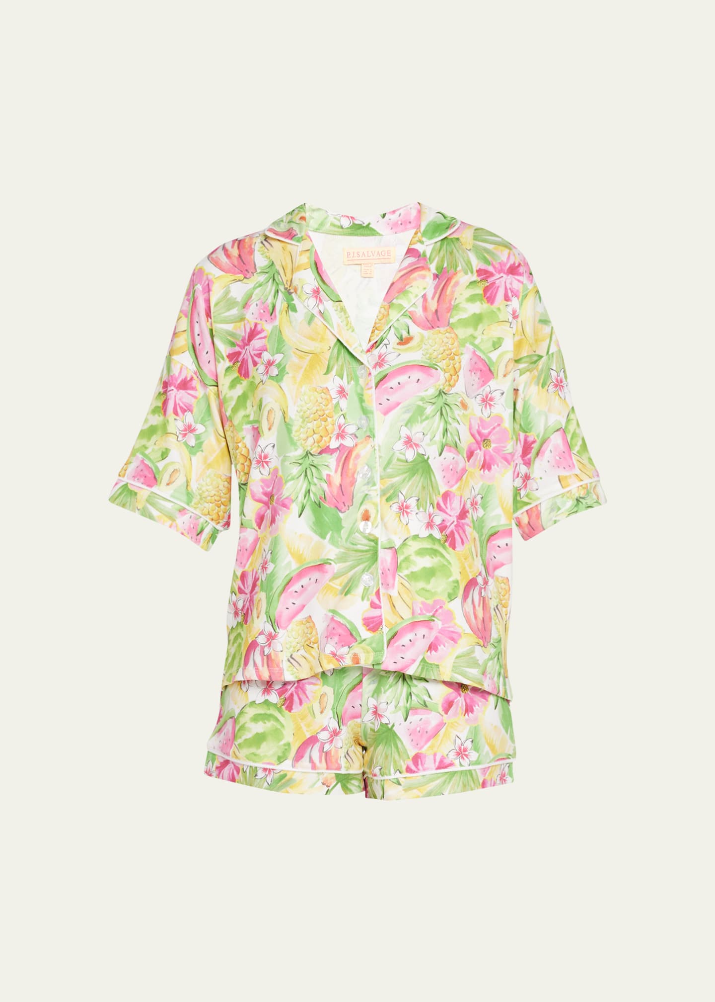 PJ Salvage That Banana Fruit Print Pajama Set