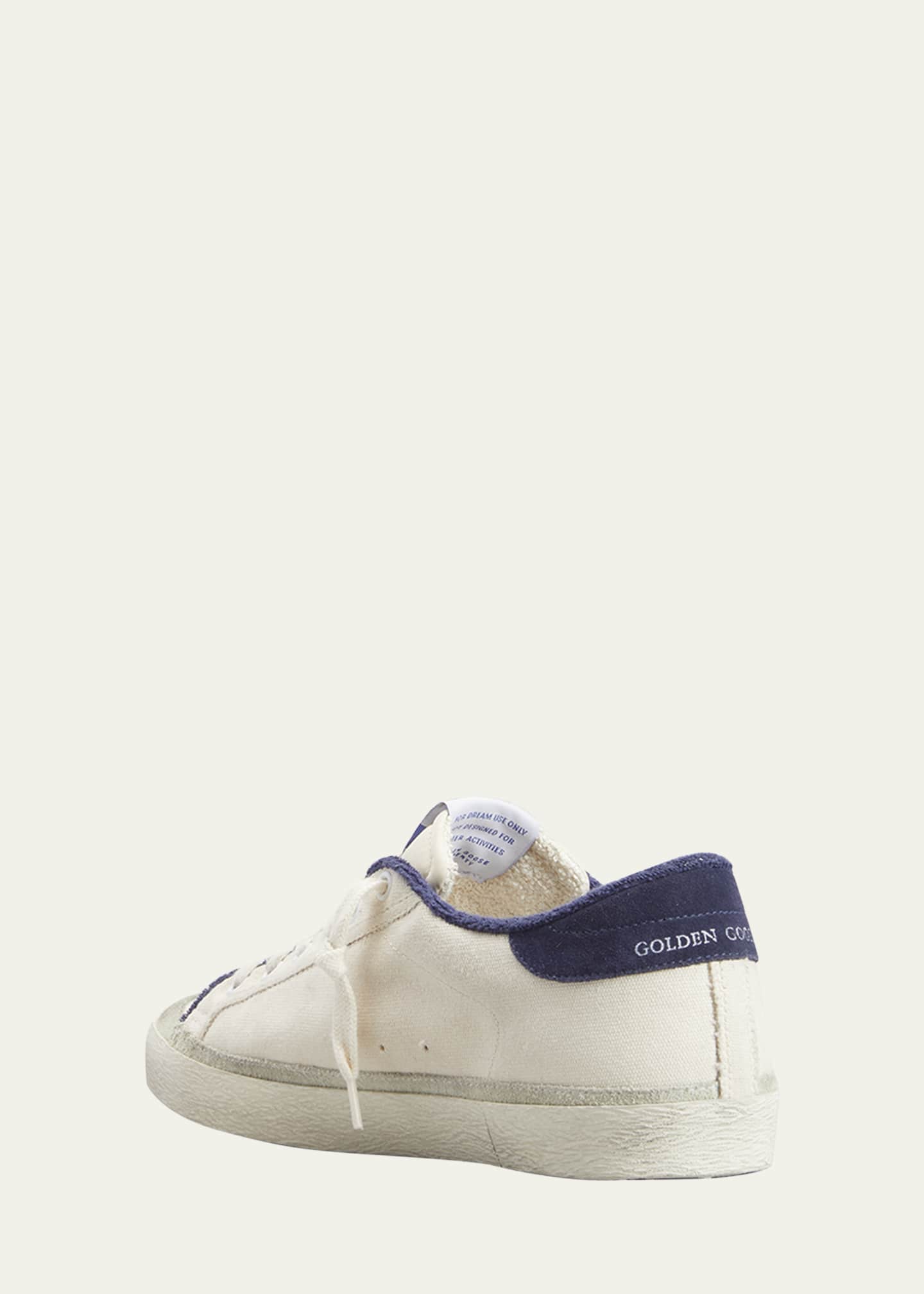 Golden Goose Superstar Suede Nylon Low-Top Sneakers Image 4 of 5