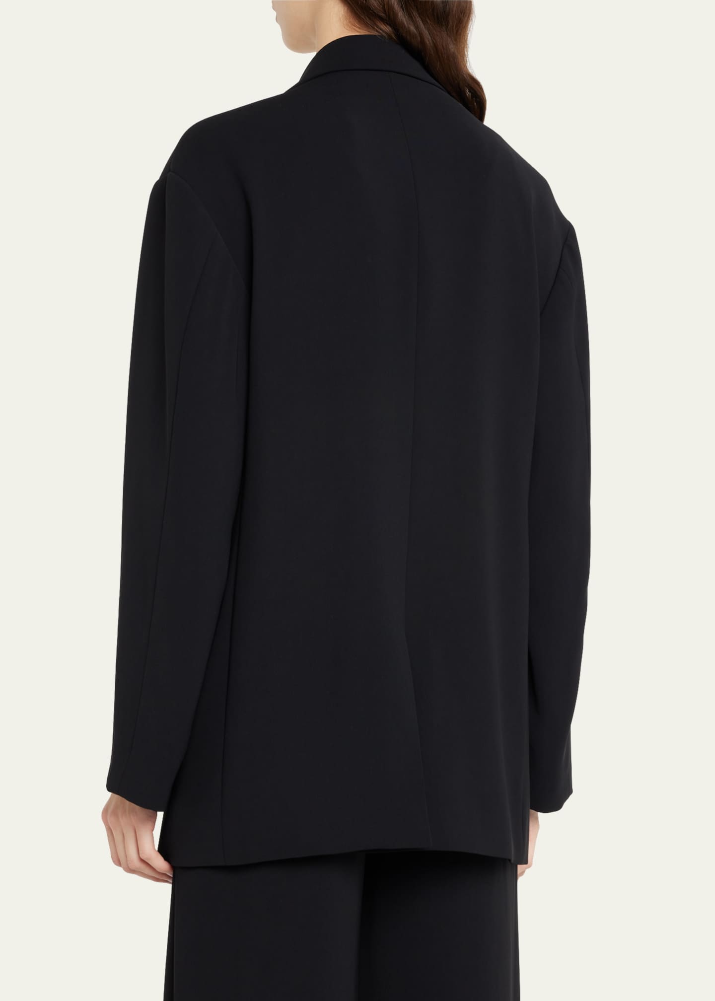 Vince Double Breasted Crepe Boyfriend Blazer Bergdorf Goodman