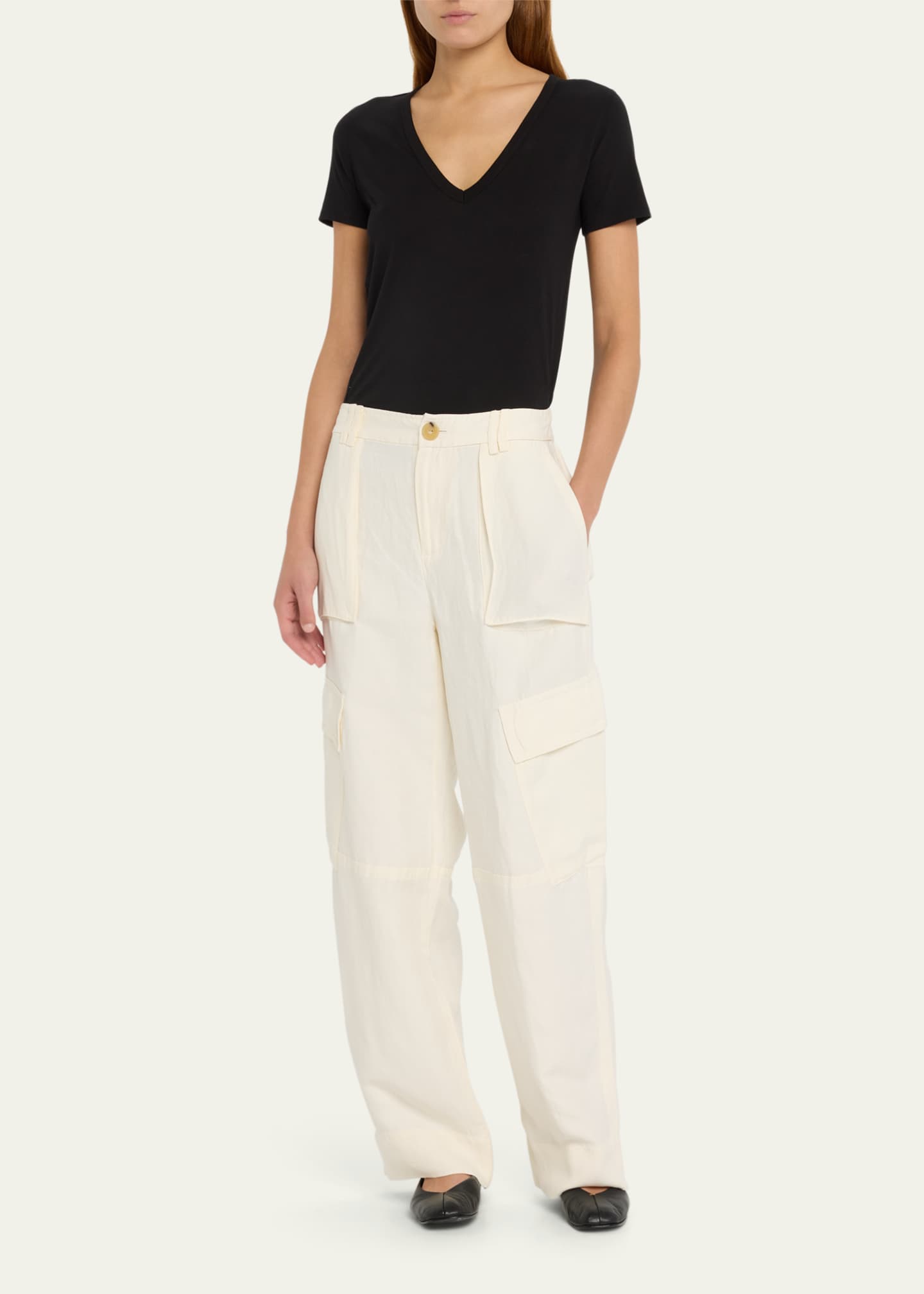 Vince WideLeg Cotton Cargo Pants Bergdorf Goodman