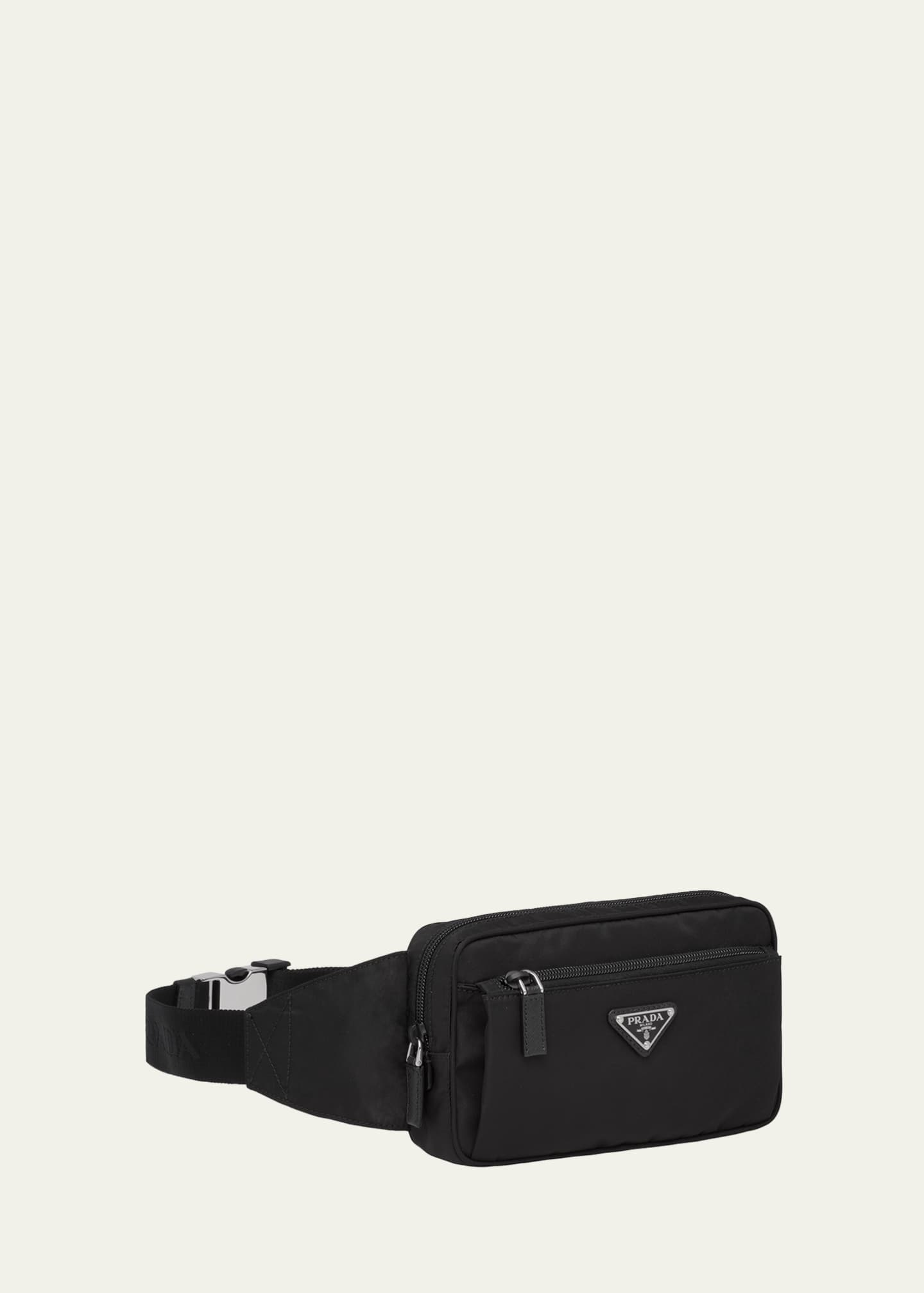 Black prada fanny pack cheap