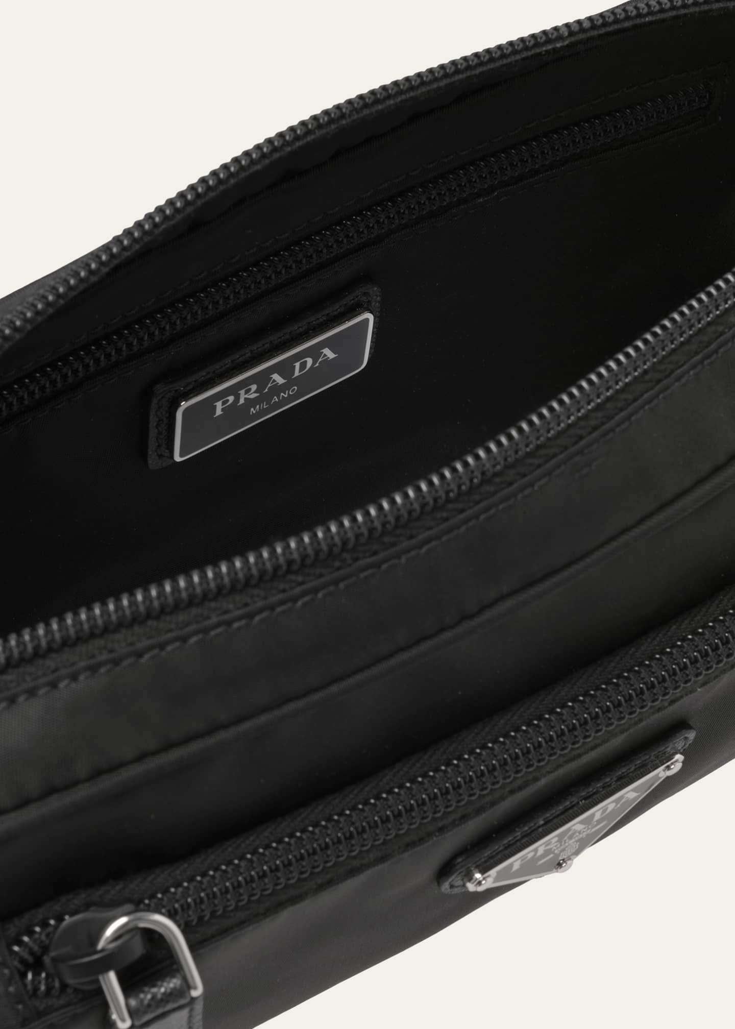 Prada Re-nylon Crossbody Bag in Black for Men